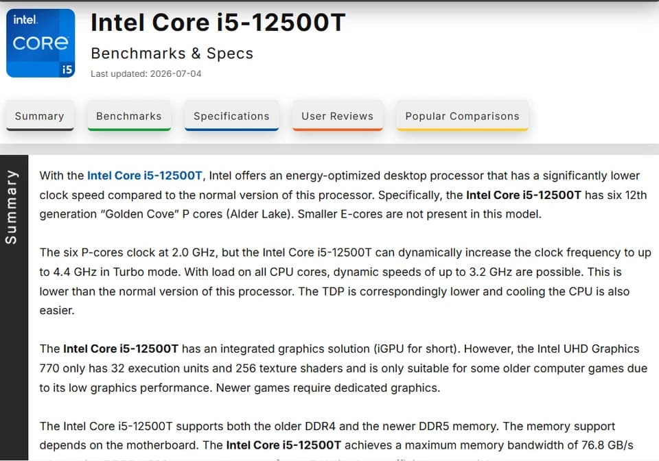 Gaming PC Intel I 5 12500 RAM 16GB 1 TB ssd GPU RX6600XT 8GB PSU 700 Wts+ Extra