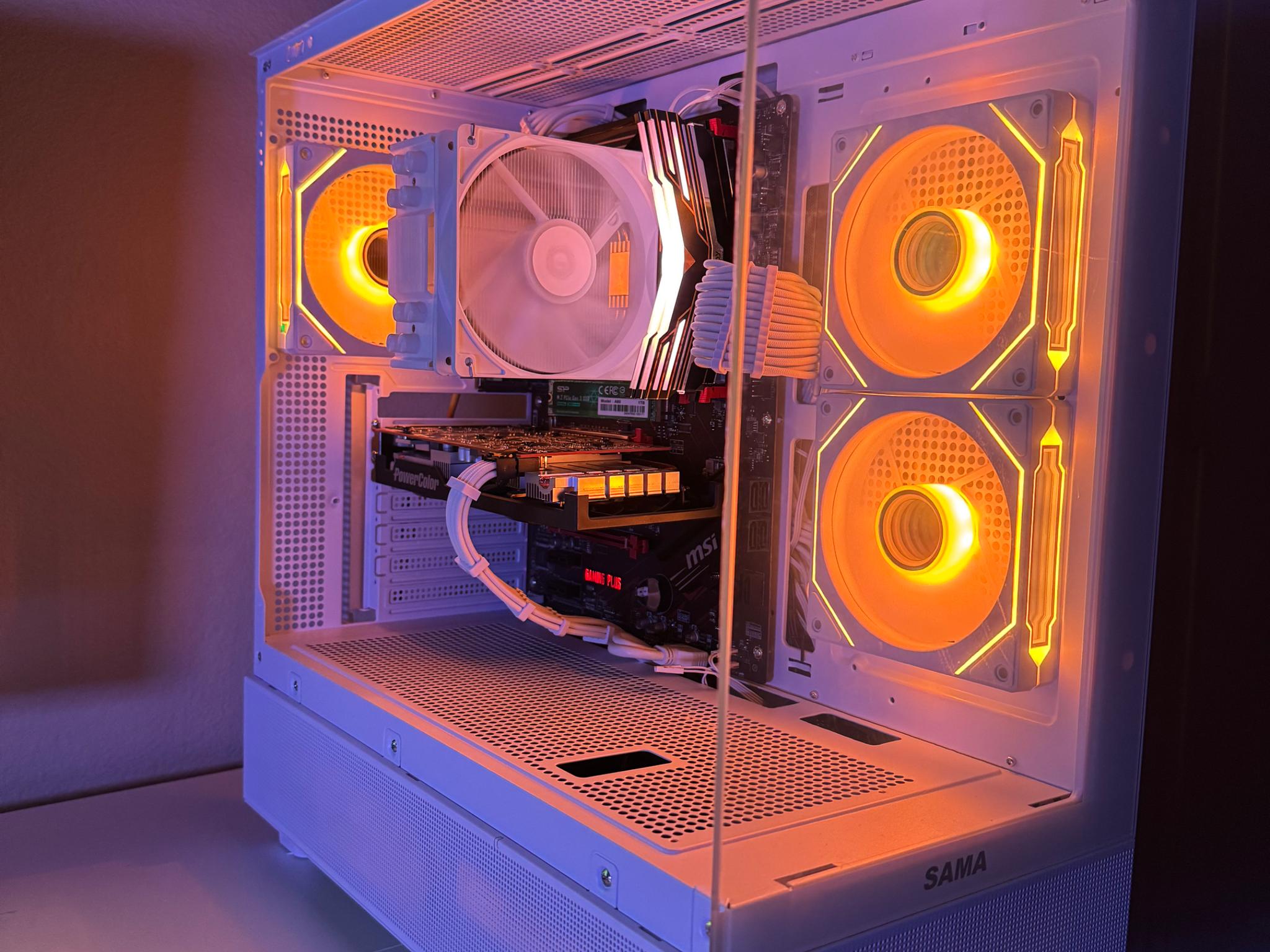 Custom Build Gaming PC. AMD Ryzen 7 3700x. 5500XT 8gb Graphics Card. 16 gb Ram.