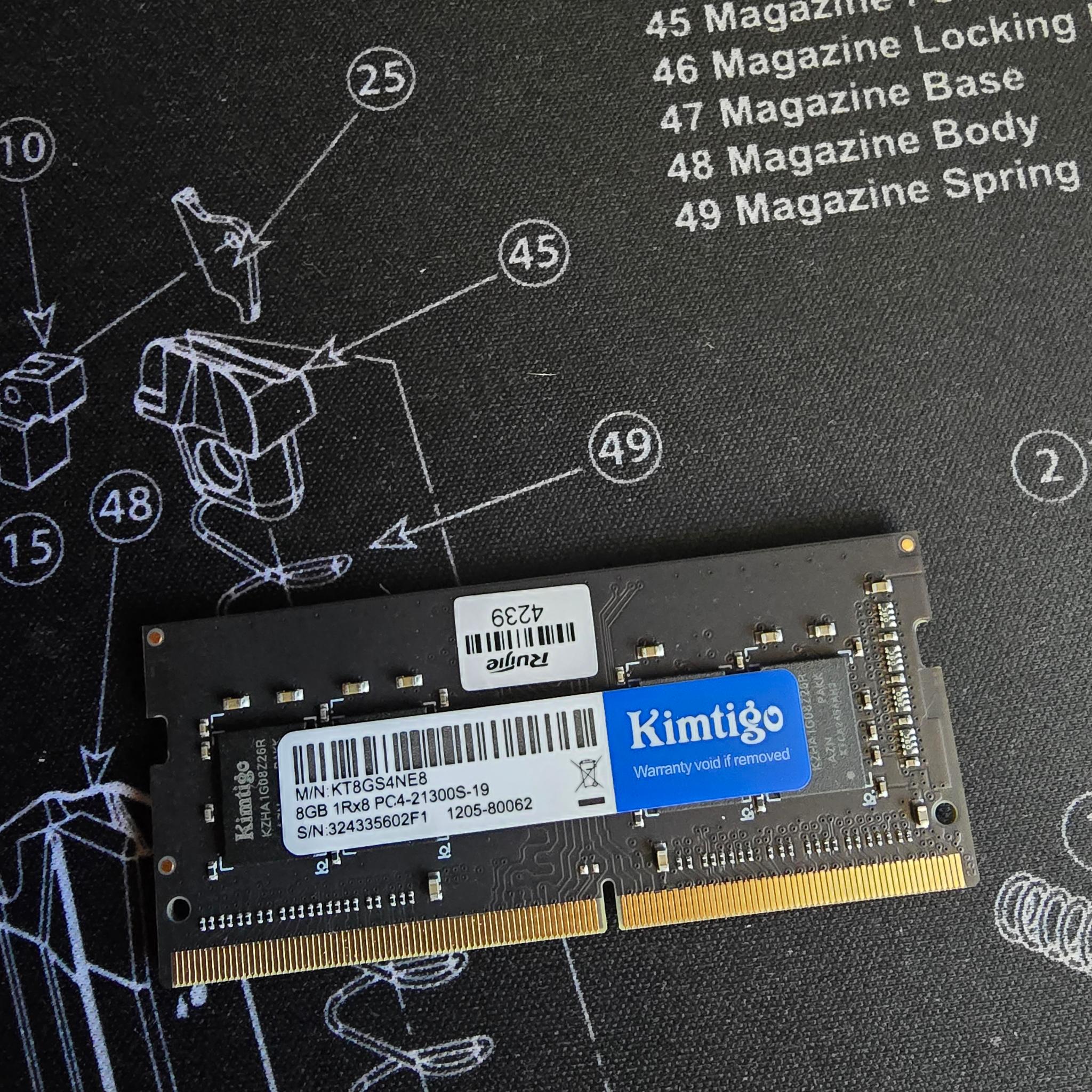 Kimtigo KT8GS4NE8 8GB DDR4 SO-DIMM RAM module 2666 MHz PC4-21300 PC4-21300S-19 Mini PC Beelink NAS