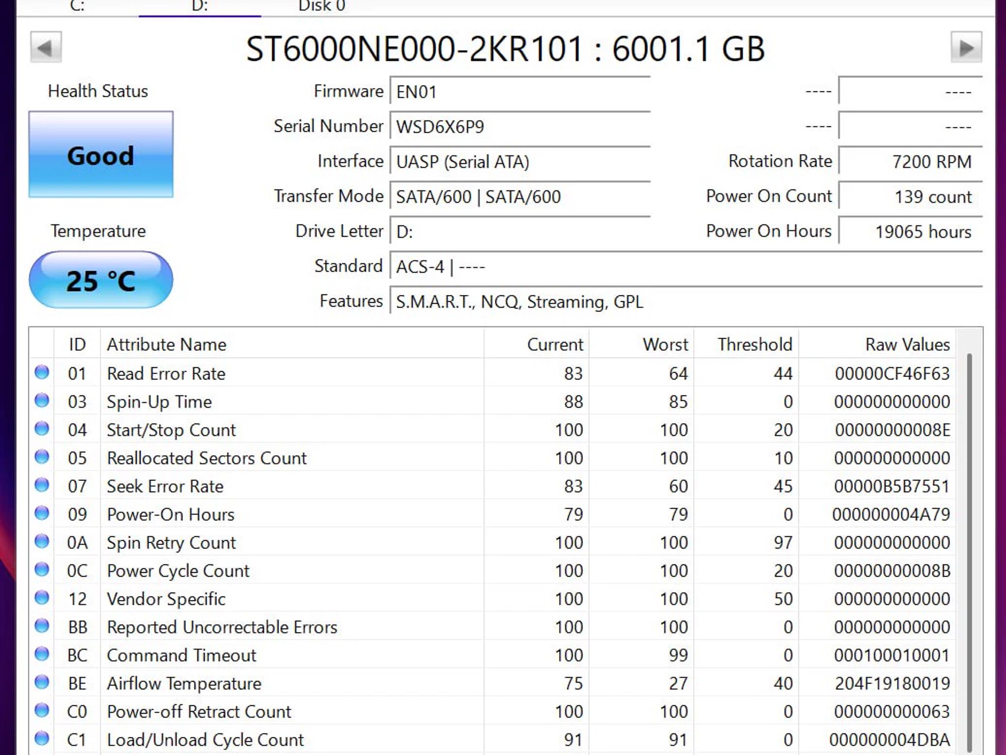 Seagate IronWolf NAS 6TB HDDs - SMART Good