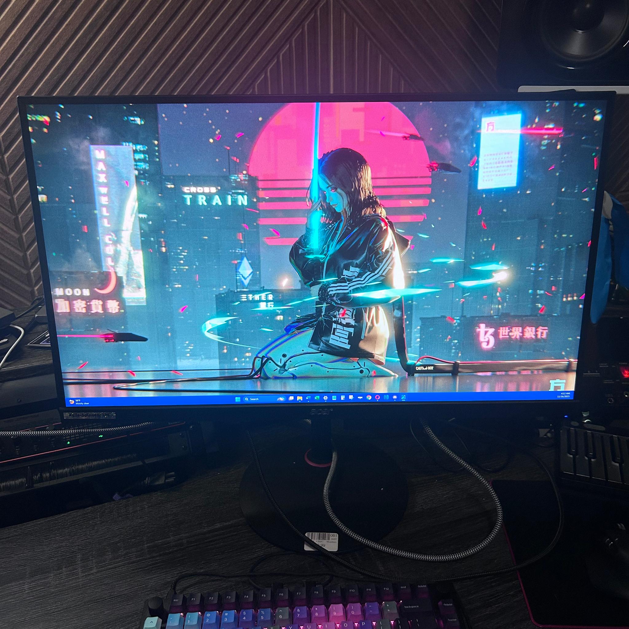 Acer Nitro 27" 4K (160hz) (3840 x 2160) Gaming Monitor (XV272K)