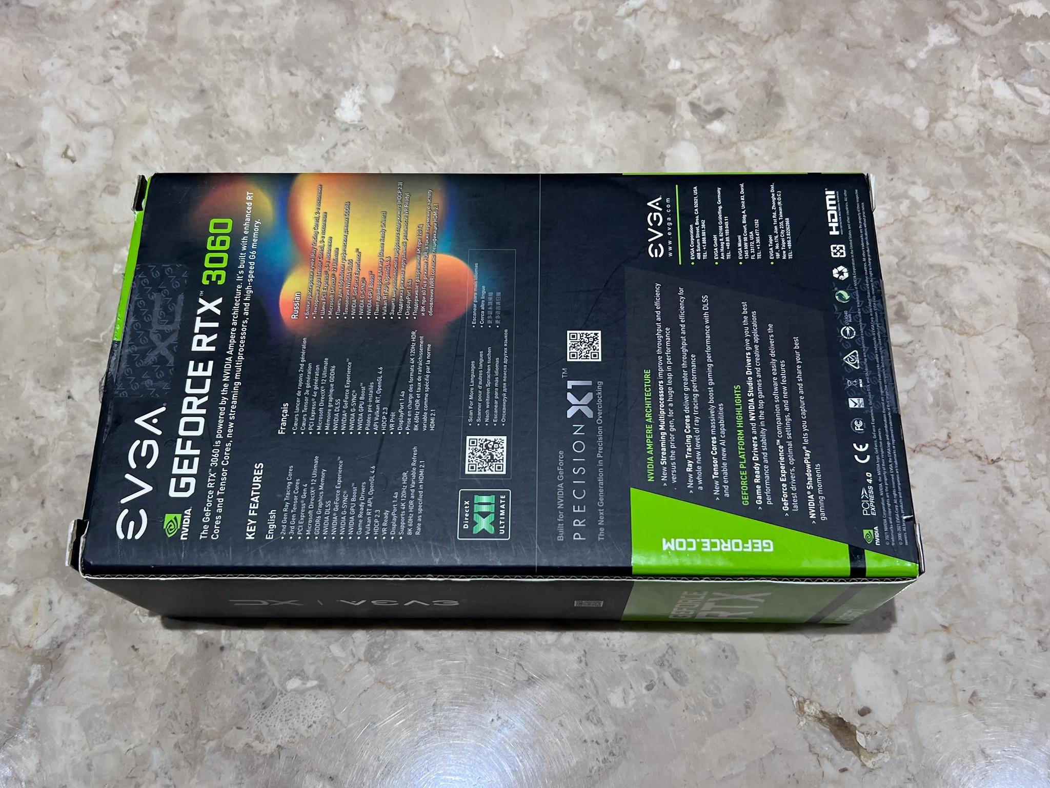 EVGA 3060 XC 12G GDDR6