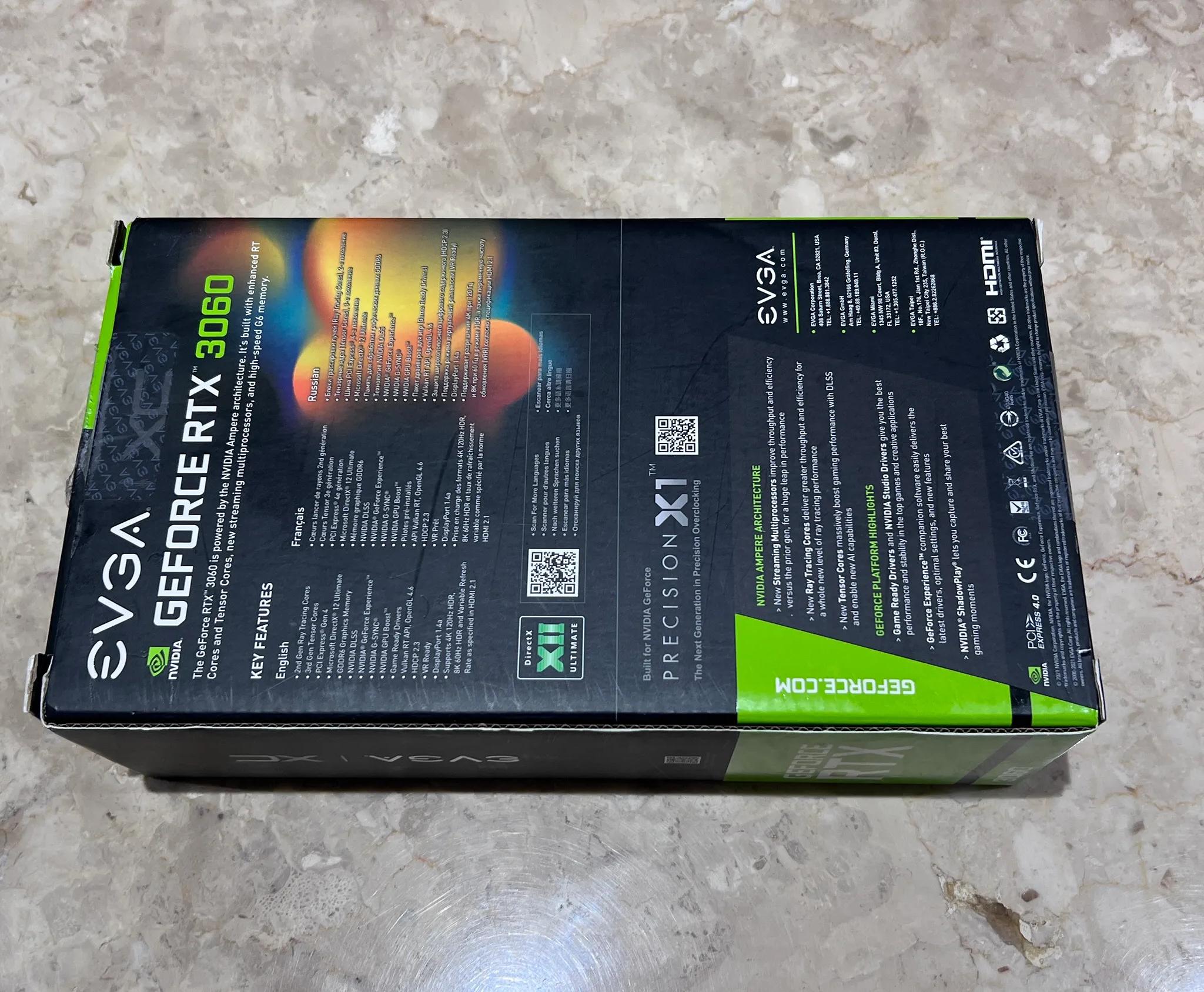 EVGA 3060 XC 12G GDDR6