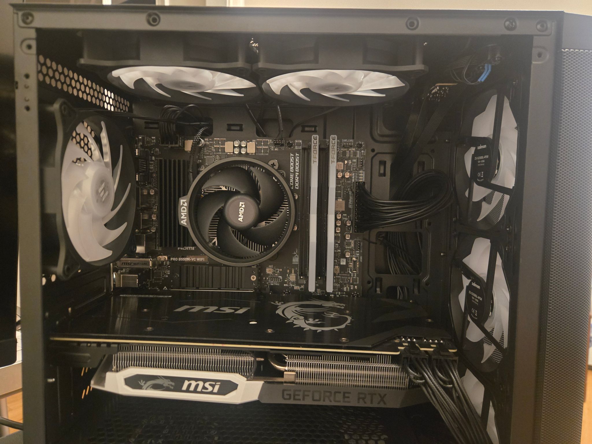 Custom Budget Gaming PC (AMD Ryzen 5 5500, RTX 2070, 16 GB DDR4 Ram, 1.5 TB Nvme SSD)