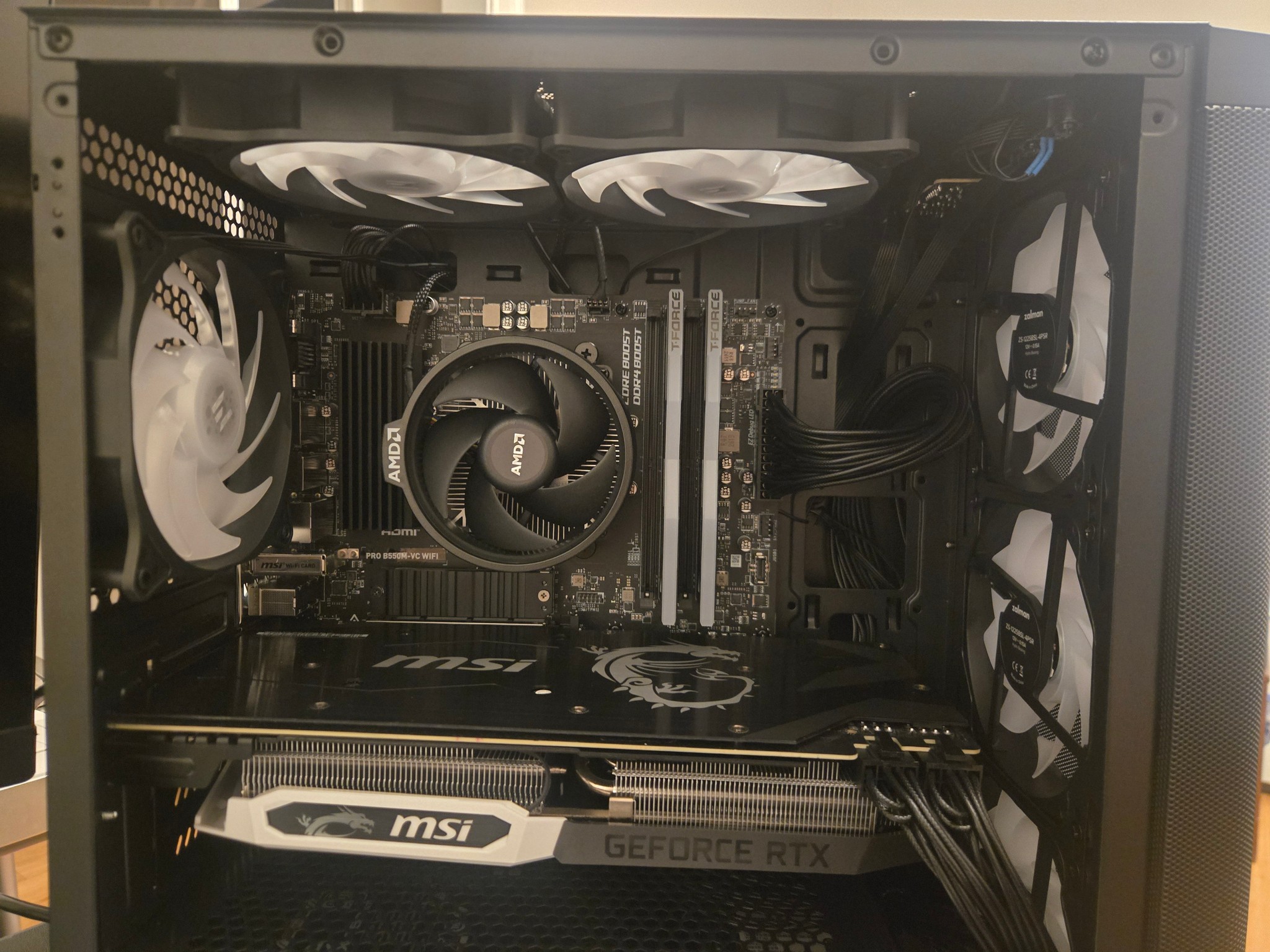 Custom Budget Gaming PC (AMD Ryzen 5 5500, RTX 2070, 16 GB DDR4 Ram, 1.5 TB Nvme SSD, 300 GB HDD)