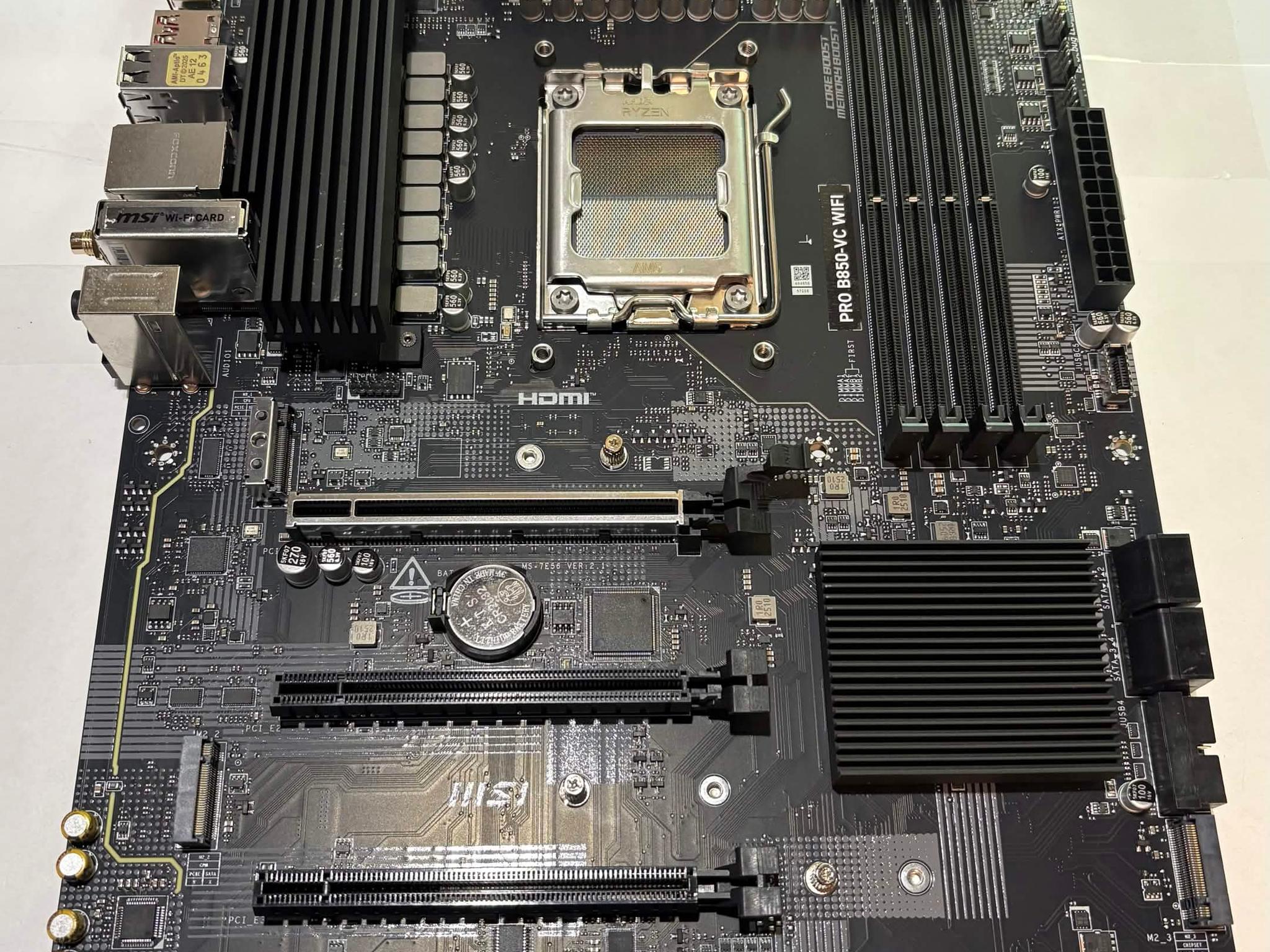 MSI PRO B850-VC WiFi AM5 ATX Motherboard | DDR5 | WiFi 7 | PCIe 5.0 | Ryzen 7000/8000/9000