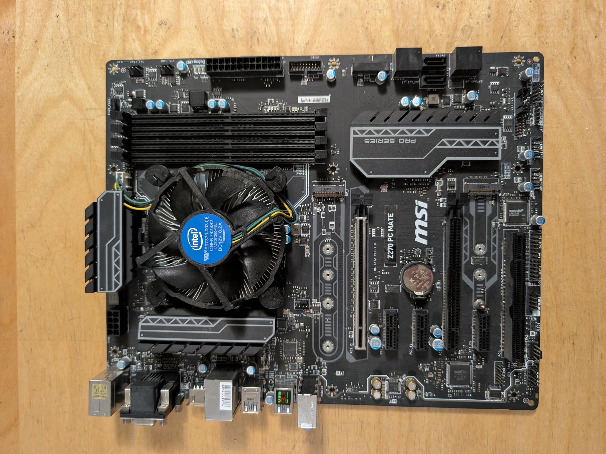 MSI Z270 PC Mate + core i5 7500