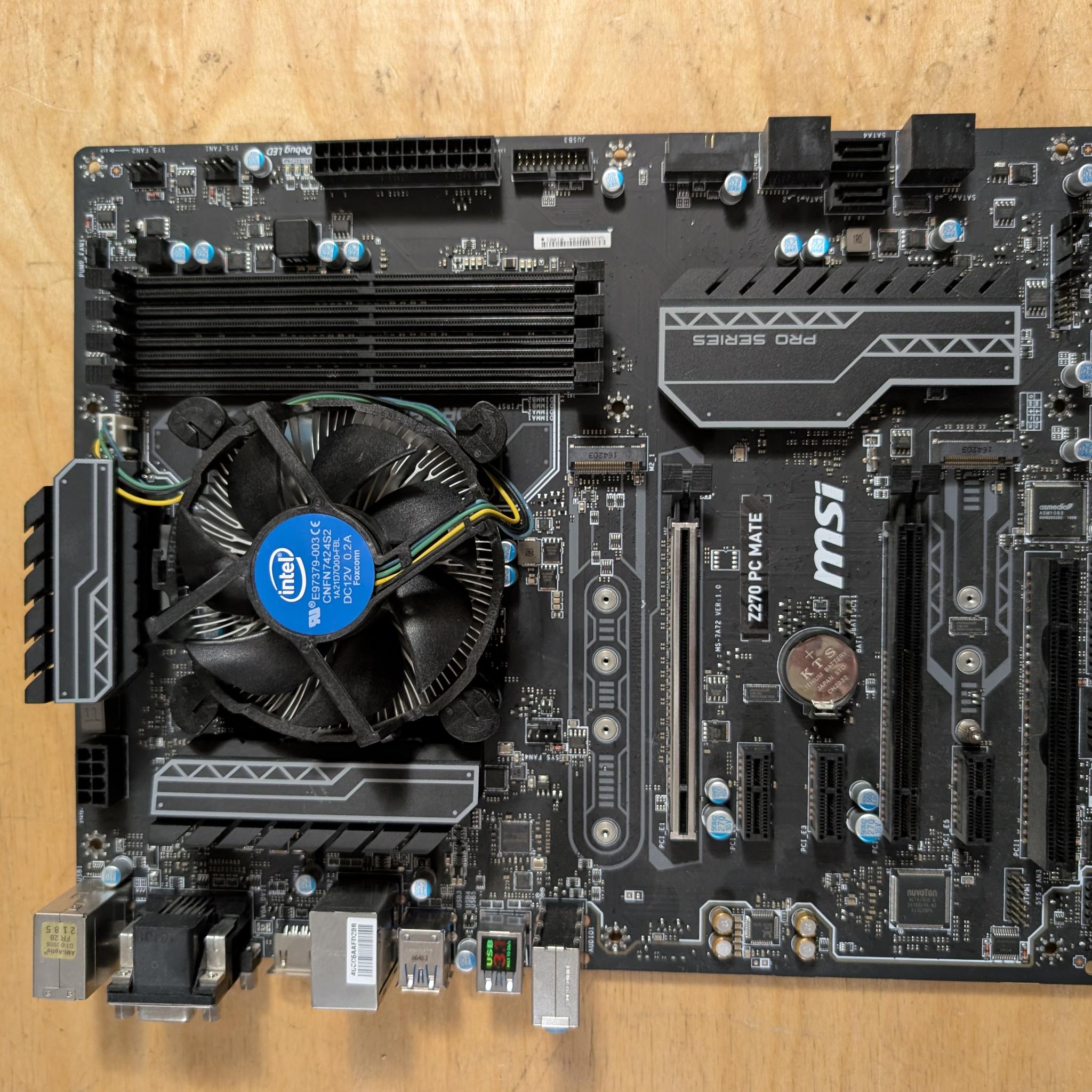 MSI Z270 PC Mate + core i5 7500