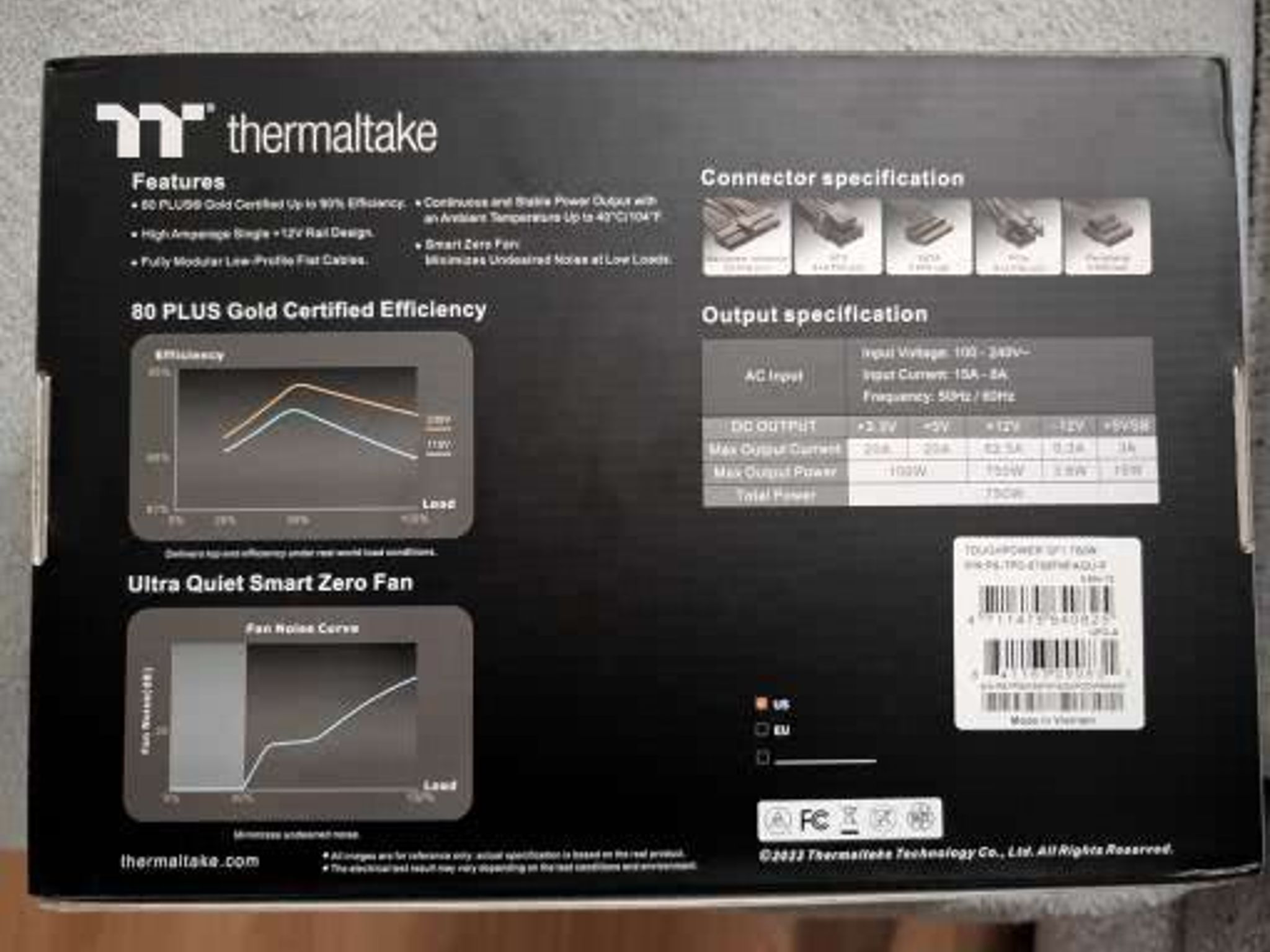 Thermaltake Toughpower GF1 750w Gold Fully Modular