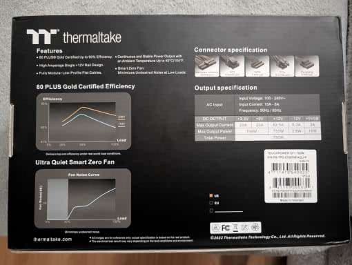 Thermaltake Toughpower GF1 750w Gold Fully Modular