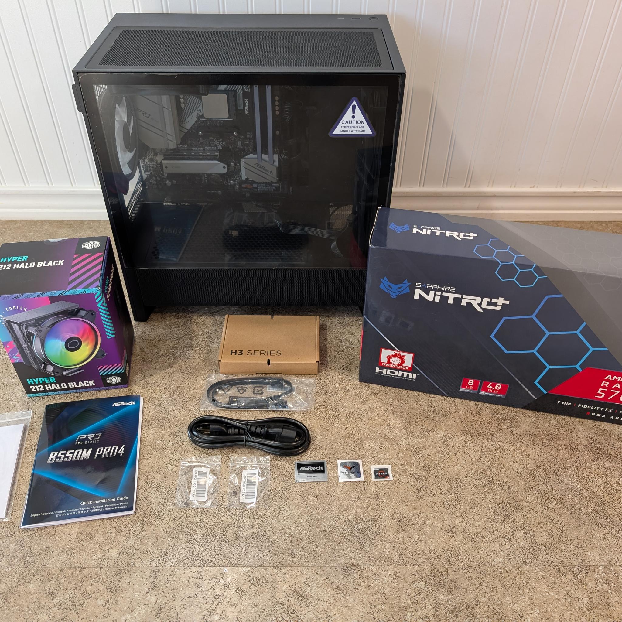 | RYZEN 3600 | RX5700XT | B550 | 16GB