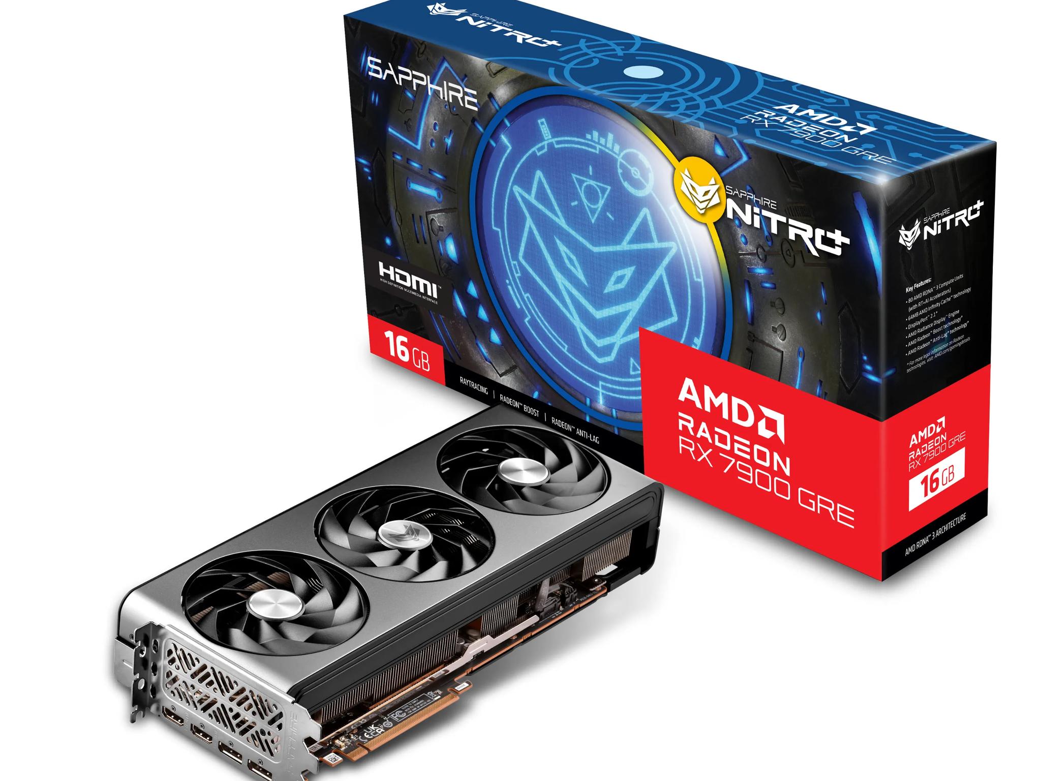 Sapphire Nitro+ AMD Radeon RX 7900 GRE 16GB GDDR6 Gaming GPU - New, Sealed, High Demand