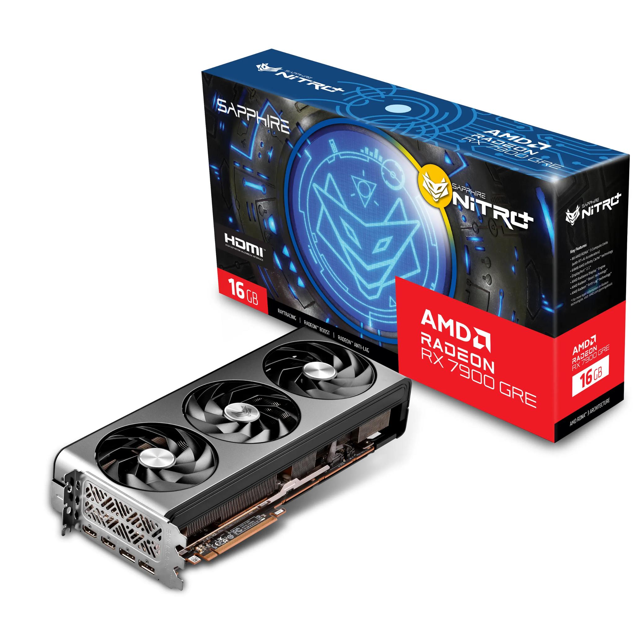 Sapphire Nitro+ AMD Radeon RX 7900 GRE 16GB GDDR6 Gaming GPU - New, Sealed, High Demand