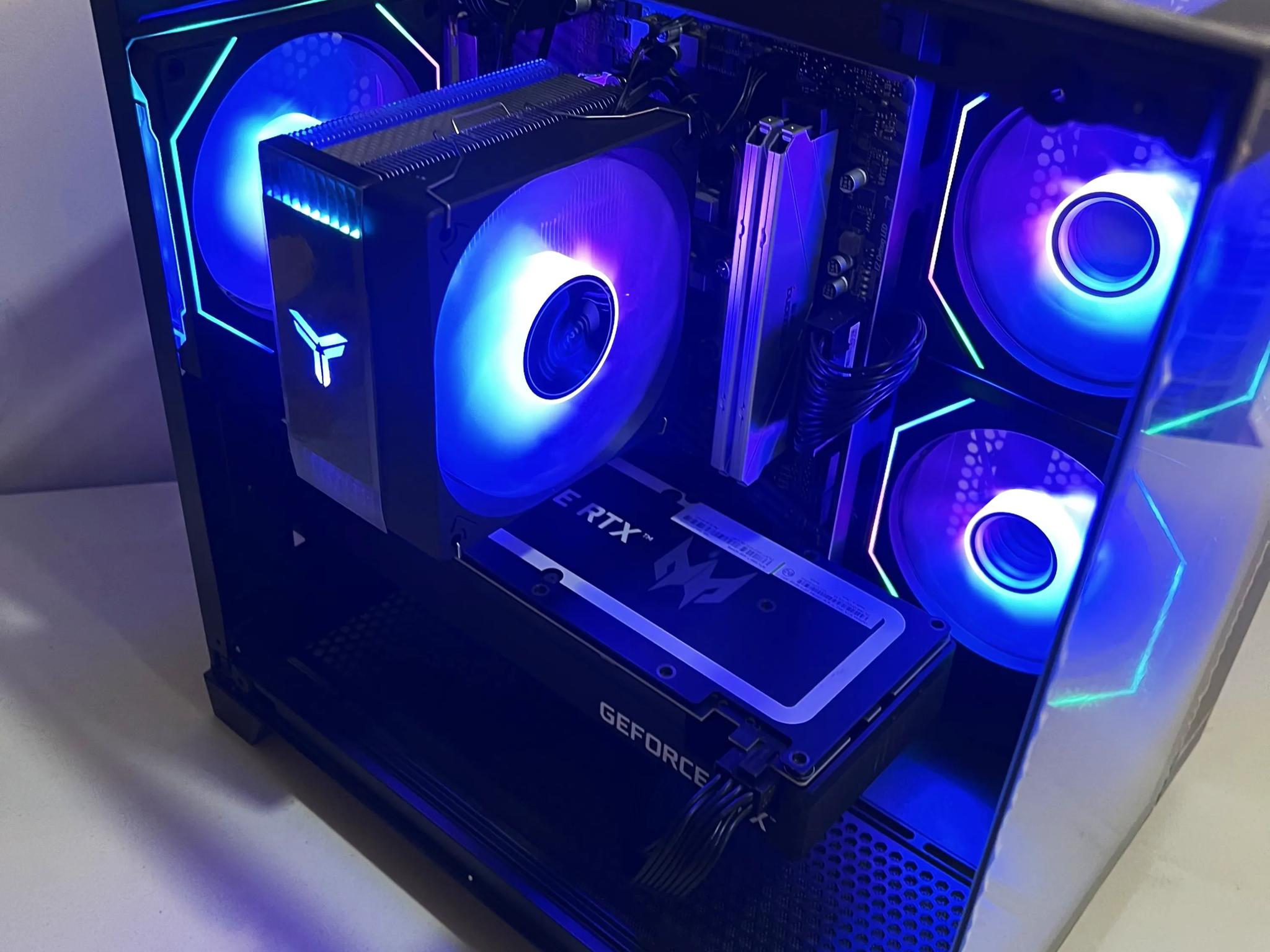 🔥For Sale🔥 RTX 3060Ti 8G|R5-5600|1TB M.2|16GB RAM|ARGB Fans|WIFI||DepxTech Pre-Built PC