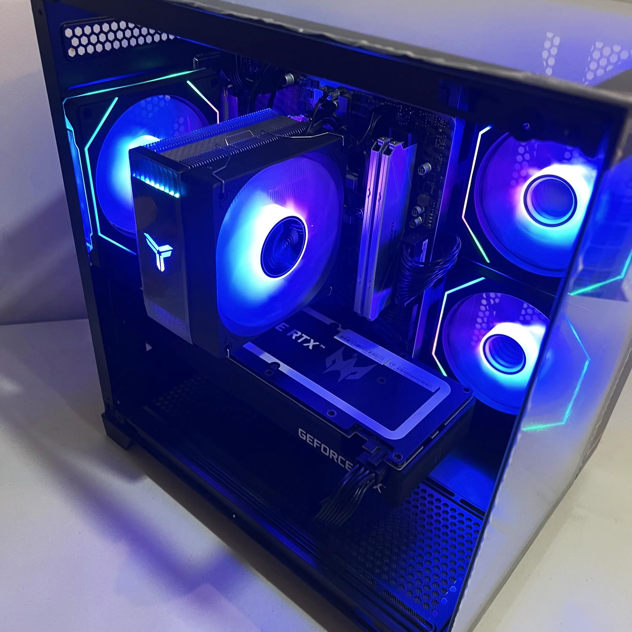 🔥For Sale🔥 RTX 3060Ti 8G|R5-5600|1TB M.2|16GB RAM|ARGB Fans|WIFI||DepxTech Pre-Built PC