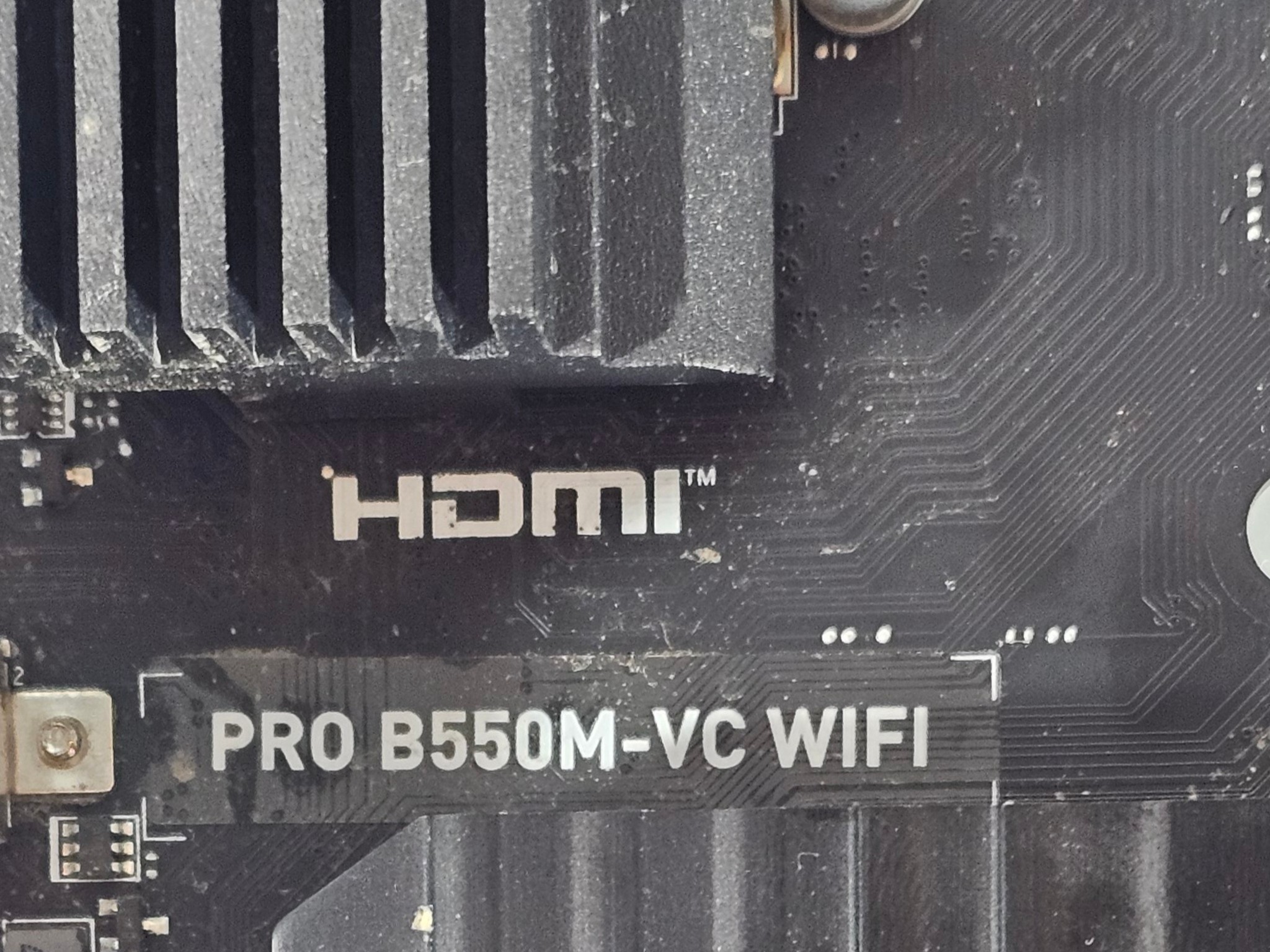 FOR PARTS ONLY: MSI B550M PRO B550M-VC WIFI AMD AM4 DDR4 mATX Motherboard