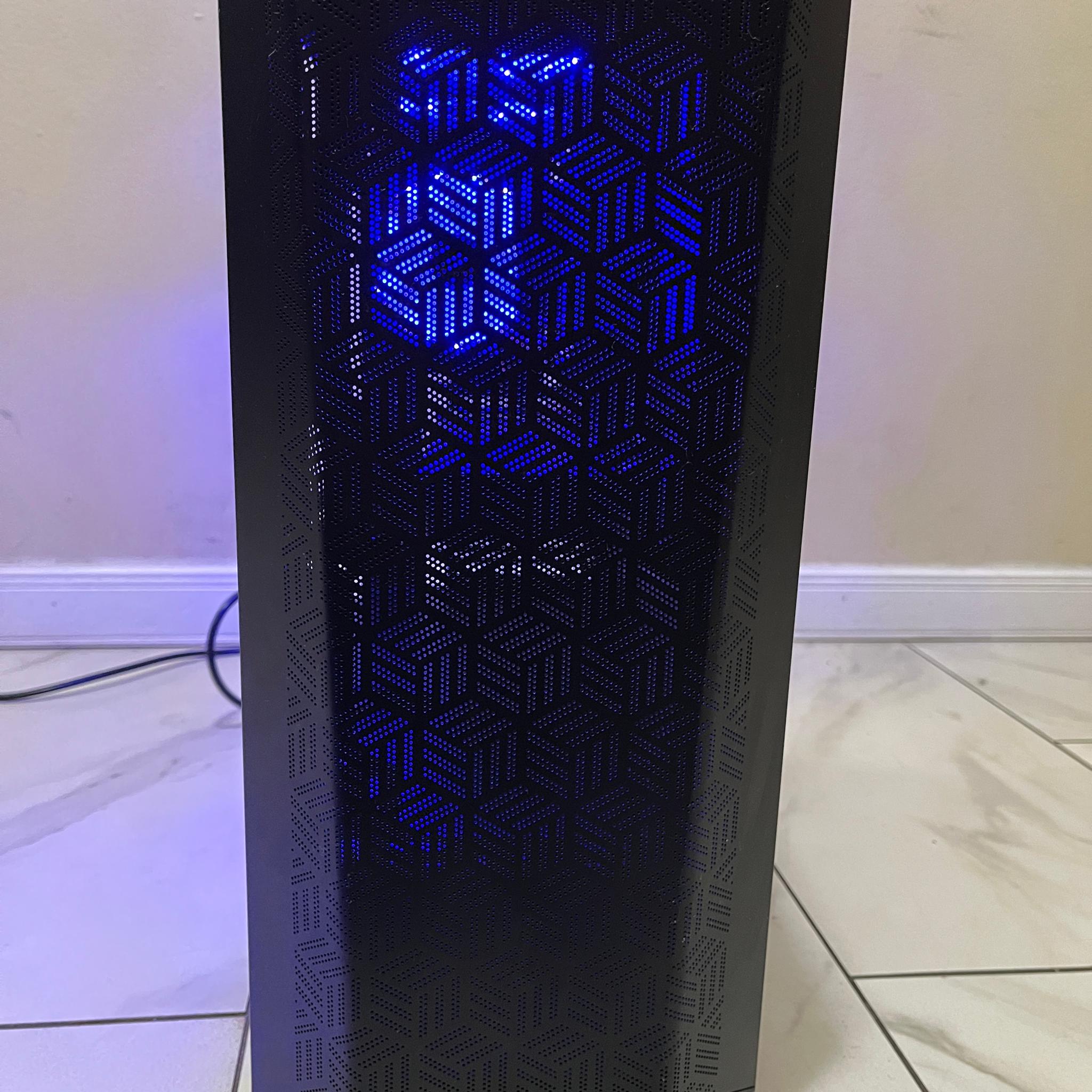 🟠🔥NVIDIA GTX 1080, Intel i3-9100, 12GB RAM, 500 GB SSD, High Performance RGB Gaming PC w/ Remote 🖥️🔵