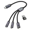 USB C Splitter 1 in 3 USB-C Out USB Type C Splitter USBC Male to Multi Type C Female Port