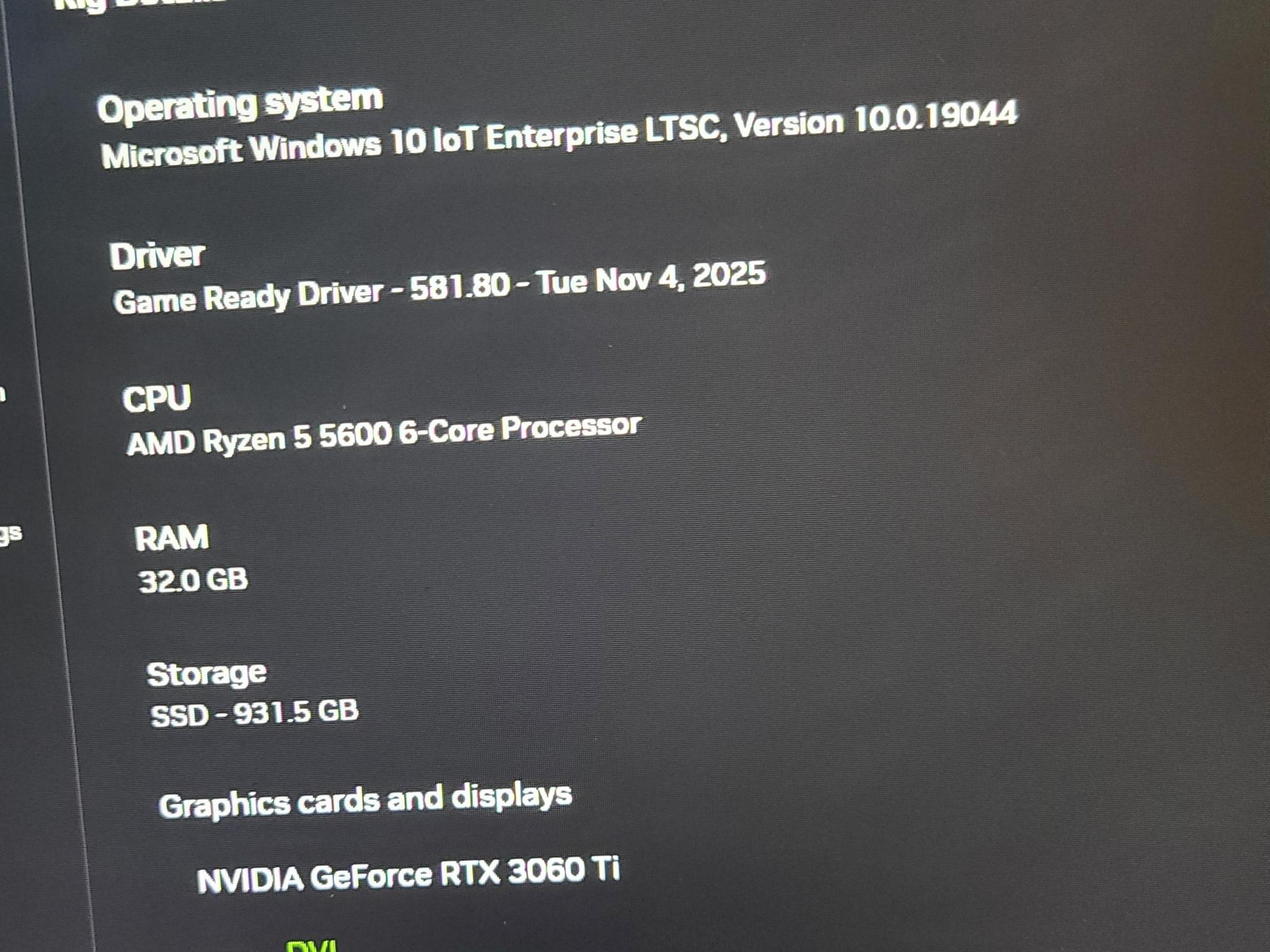 Ryzen 5600/b550/rtx 3060 ti white pc