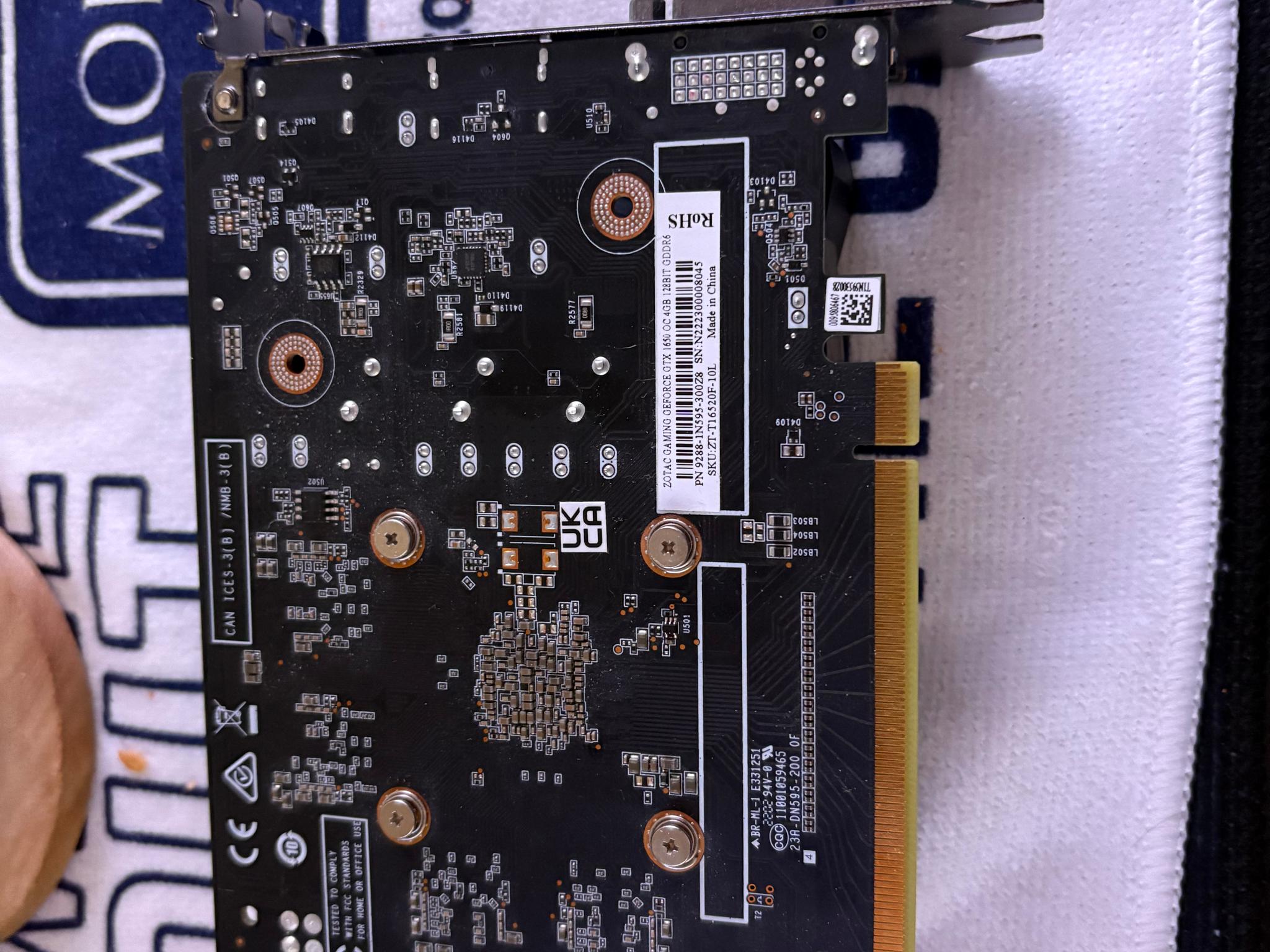 ZOTAC GAMING GeForce GTX 1650 OC 4gb