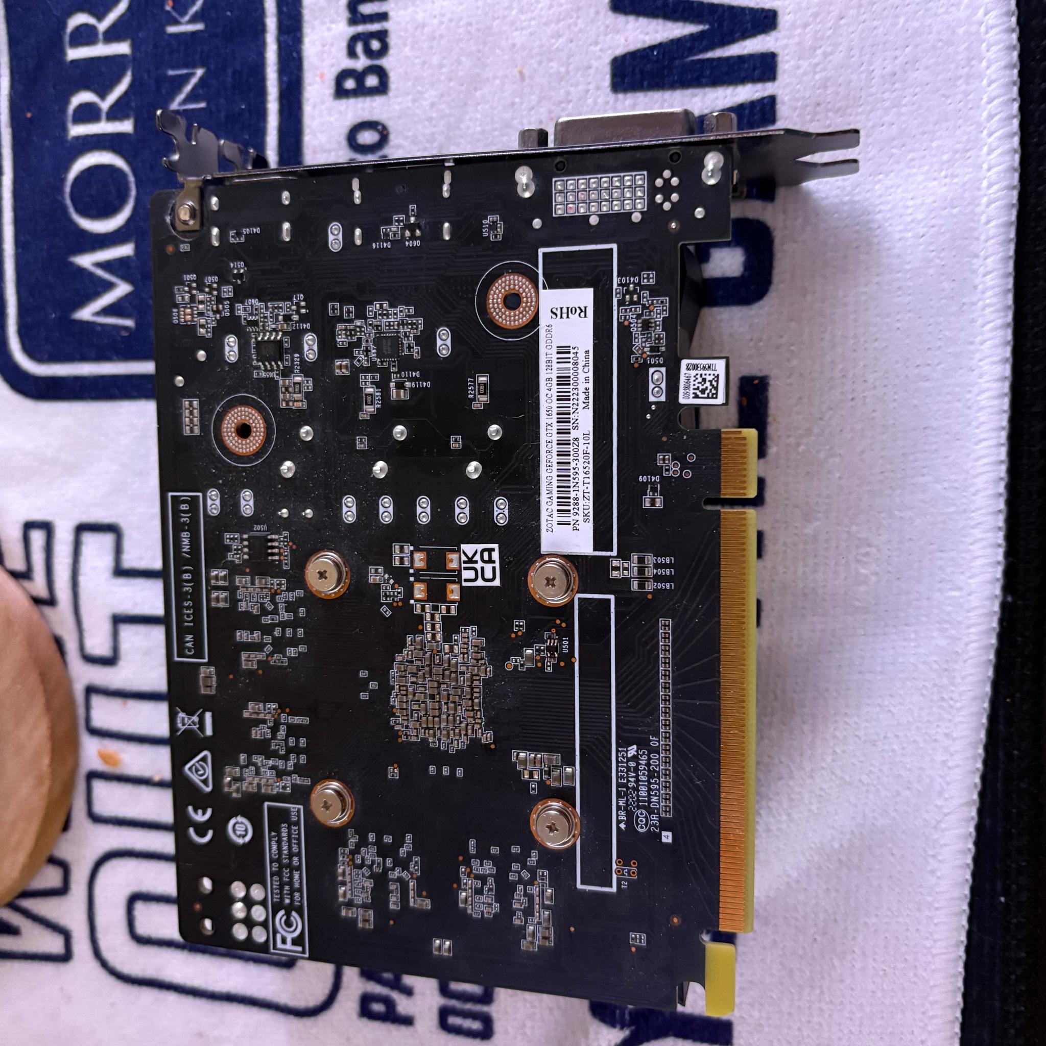 ZOTAC GAMING GeForce GTX 1650 OC 4gb