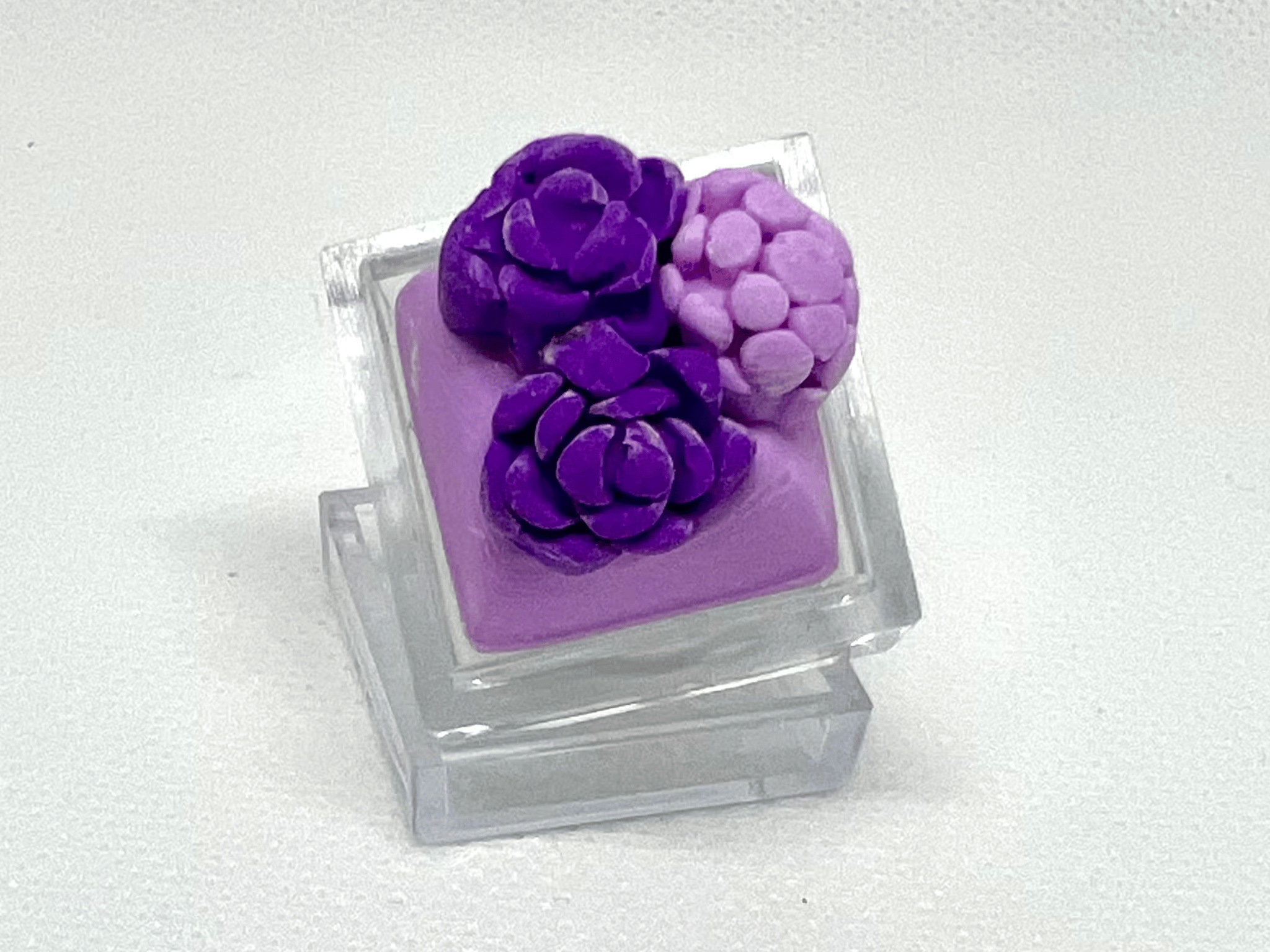 DOLLAR KEYCAPS!! *Purple Blossoms*