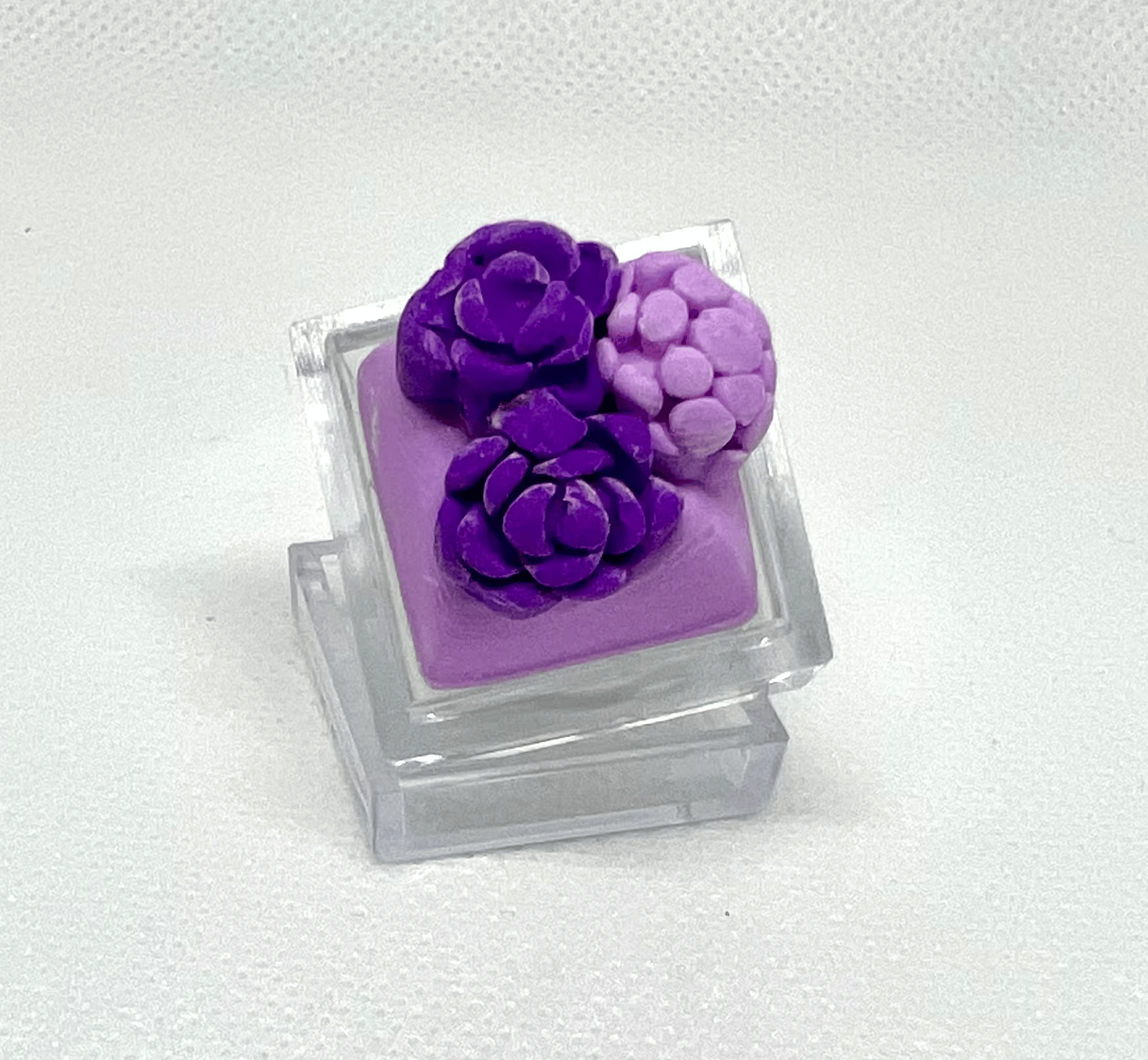 DOLLAR KEYCAPS!! *Purple Blossoms*