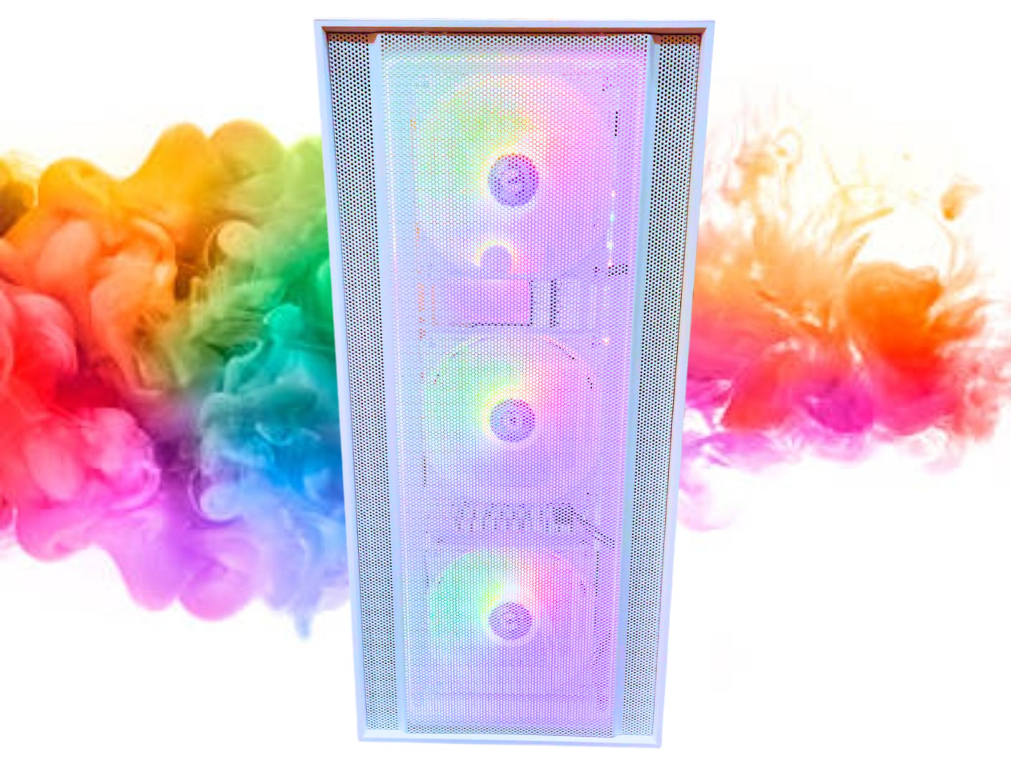 SALE: RX 580 8GB + Ryzen 7 + 512GB SSD + 16GBs RAM + 5 RGB Fans ( White RGB Gaming PC )