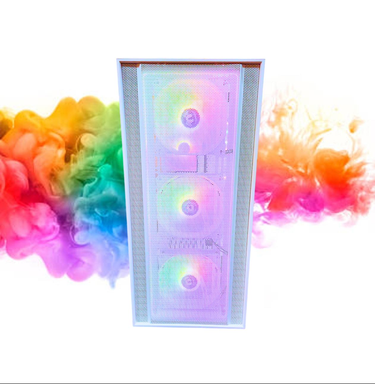 SALE: RX 580 8GB + Ryzen 7 + 512GB SSD + 16GBs RAM + 5 RGB Fans ( White RGB Gaming PC )