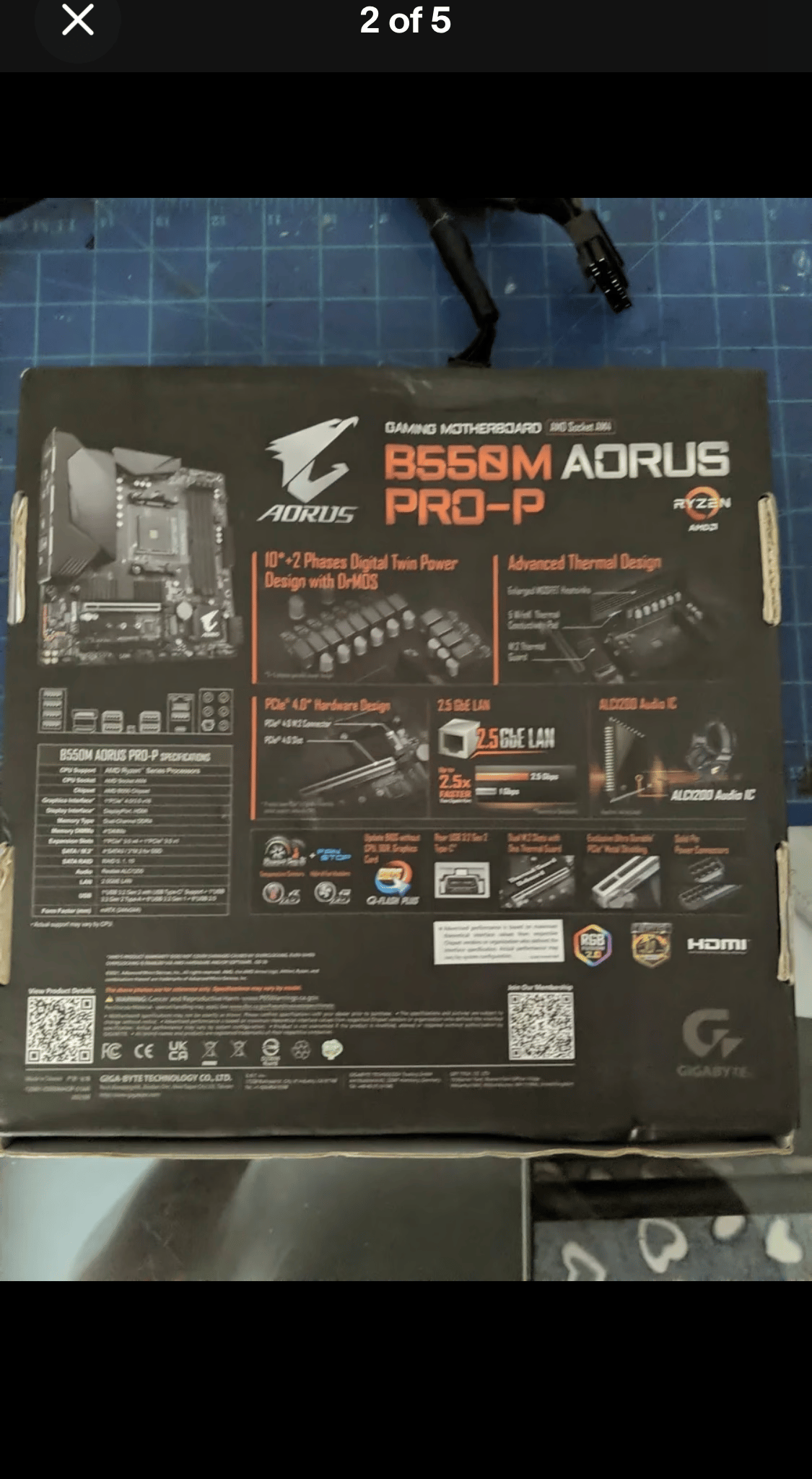 Gigabyte B550M AORUS PRO-P AM4 MOTHERBOARD