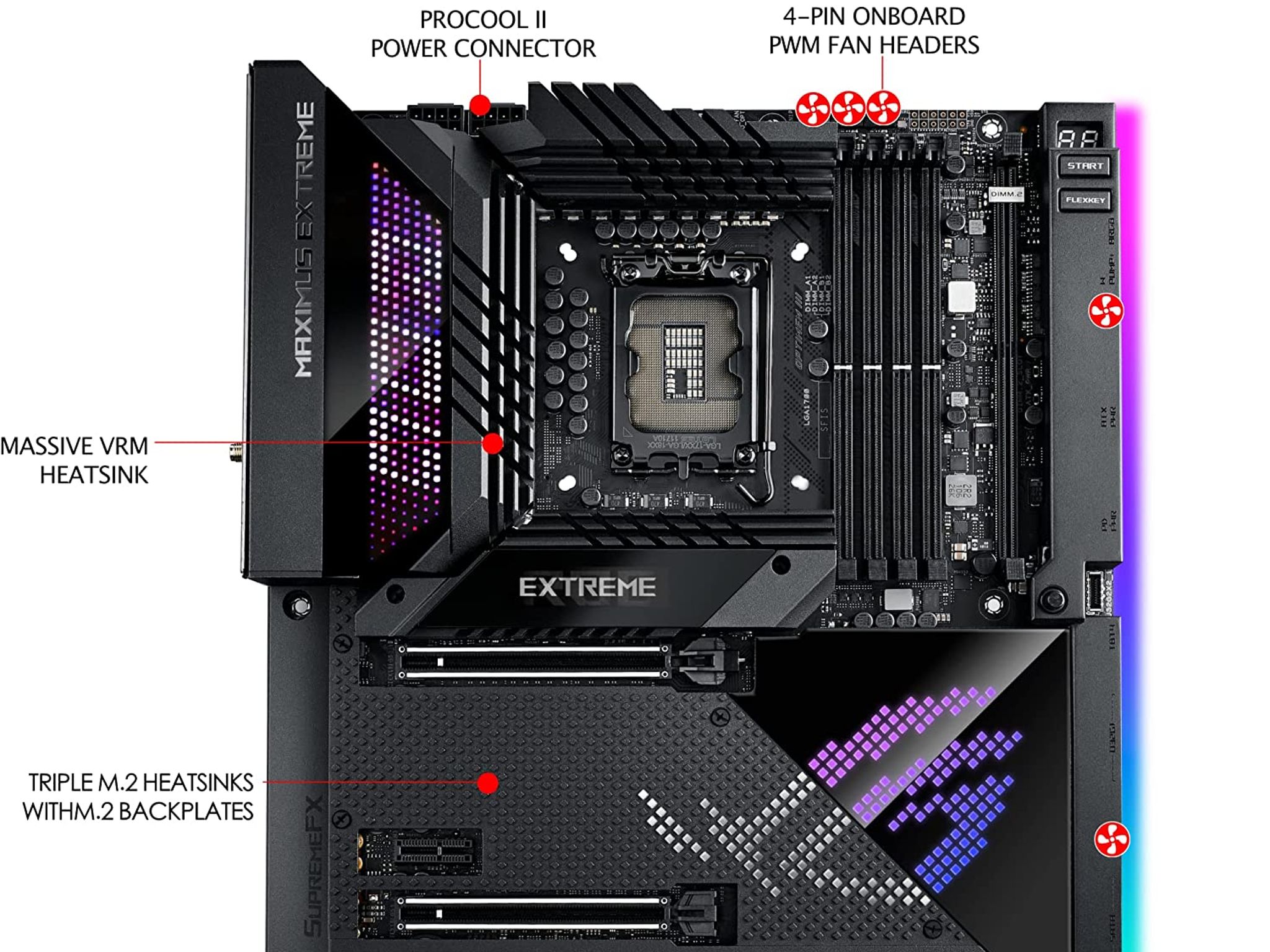 ASUS ROG MAXIMUS Z690 EXTREME Intel Z690 LGA 1700 EATX DDR5 Desktop Motherboard