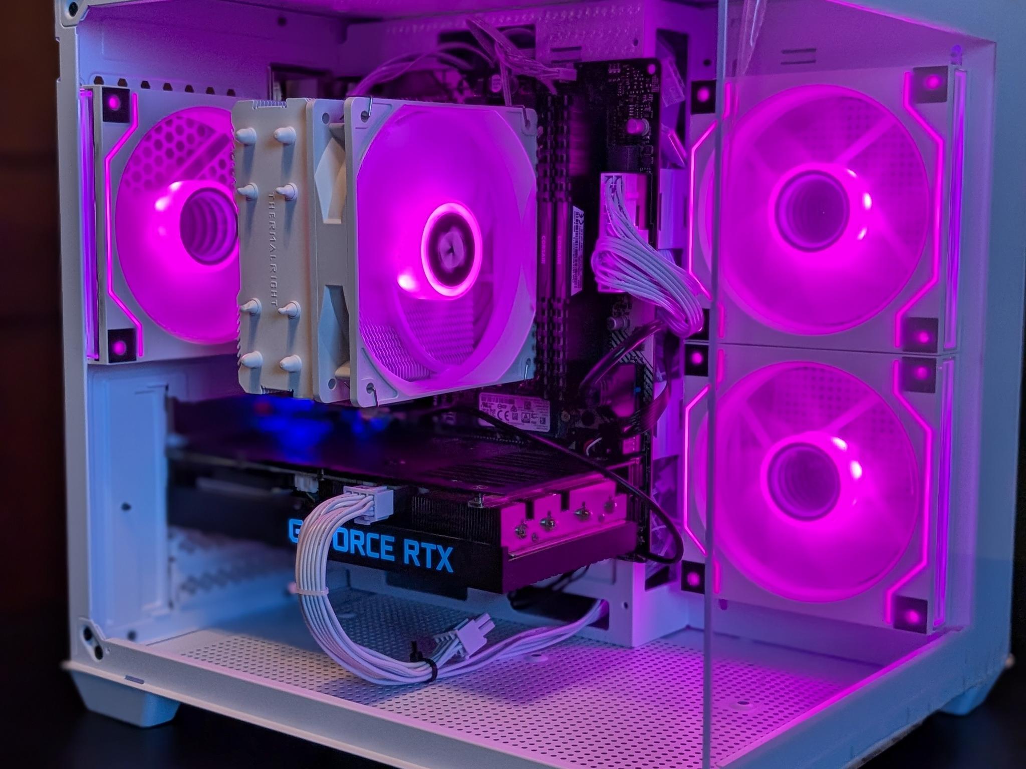 Ryzen 5 3600 | RTX 3060 Ti - White Fish Tank Gaming PC