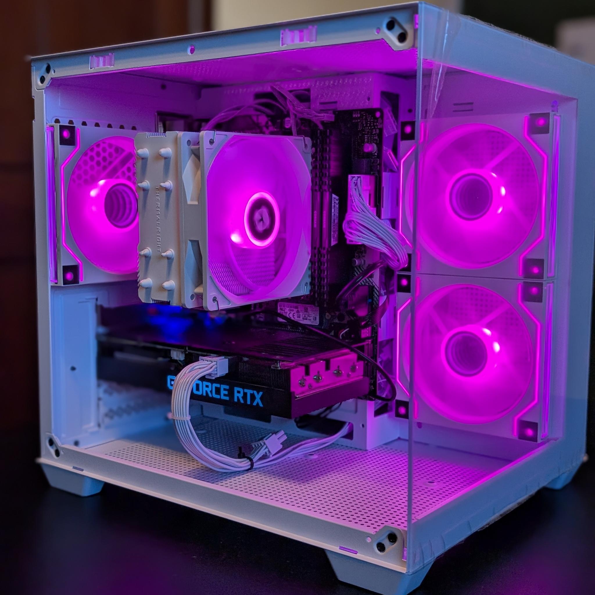 Ryzen 5 3600 | RTX 3060 Ti - White Fish Tank Gaming PC