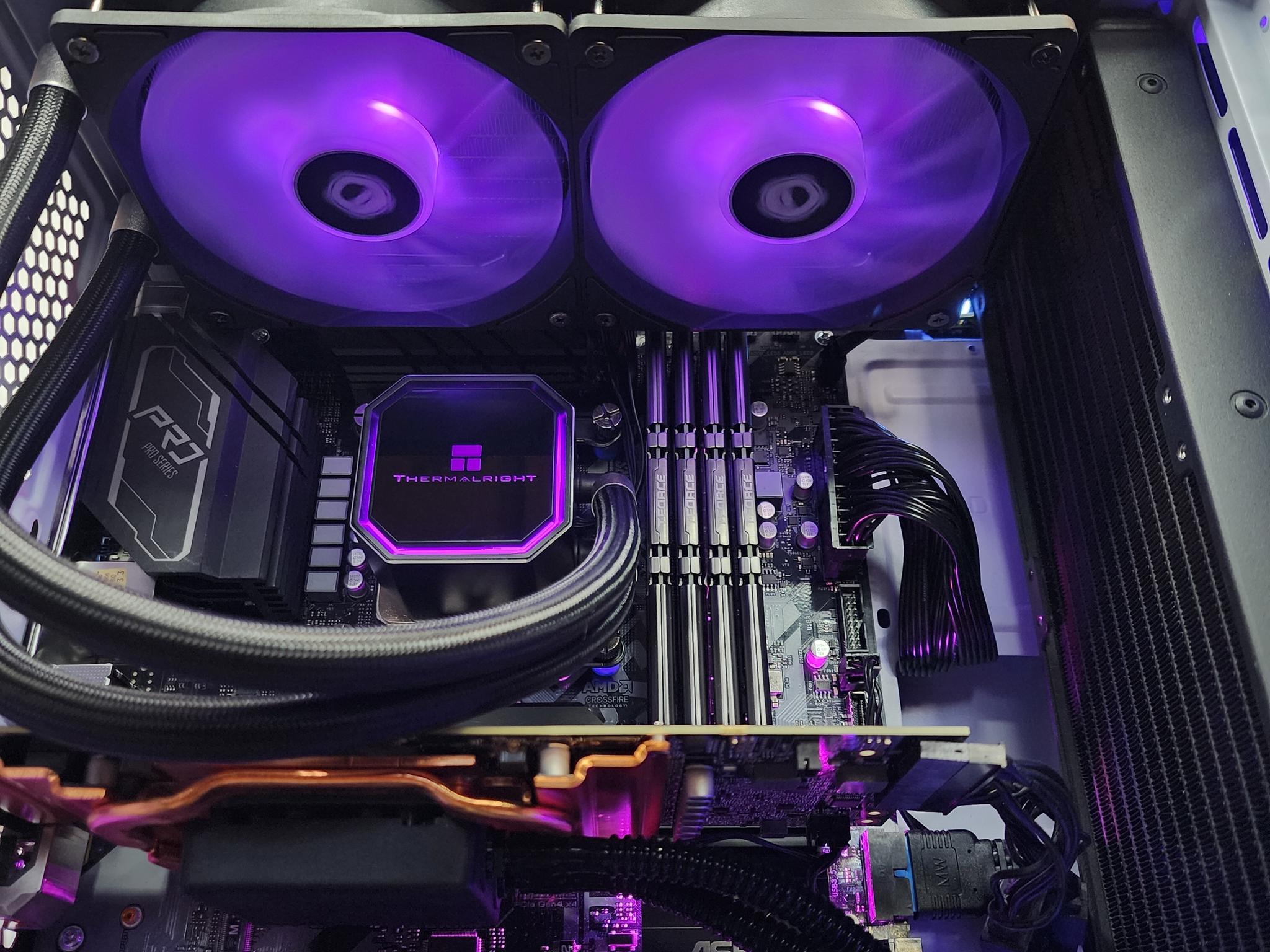 💜🤍 RTX 3080 // Core i7 12700 KF // 32GB 3200MHz // 2TB NVMe Gen 3 // CPU&GPU Liquid Cooled!