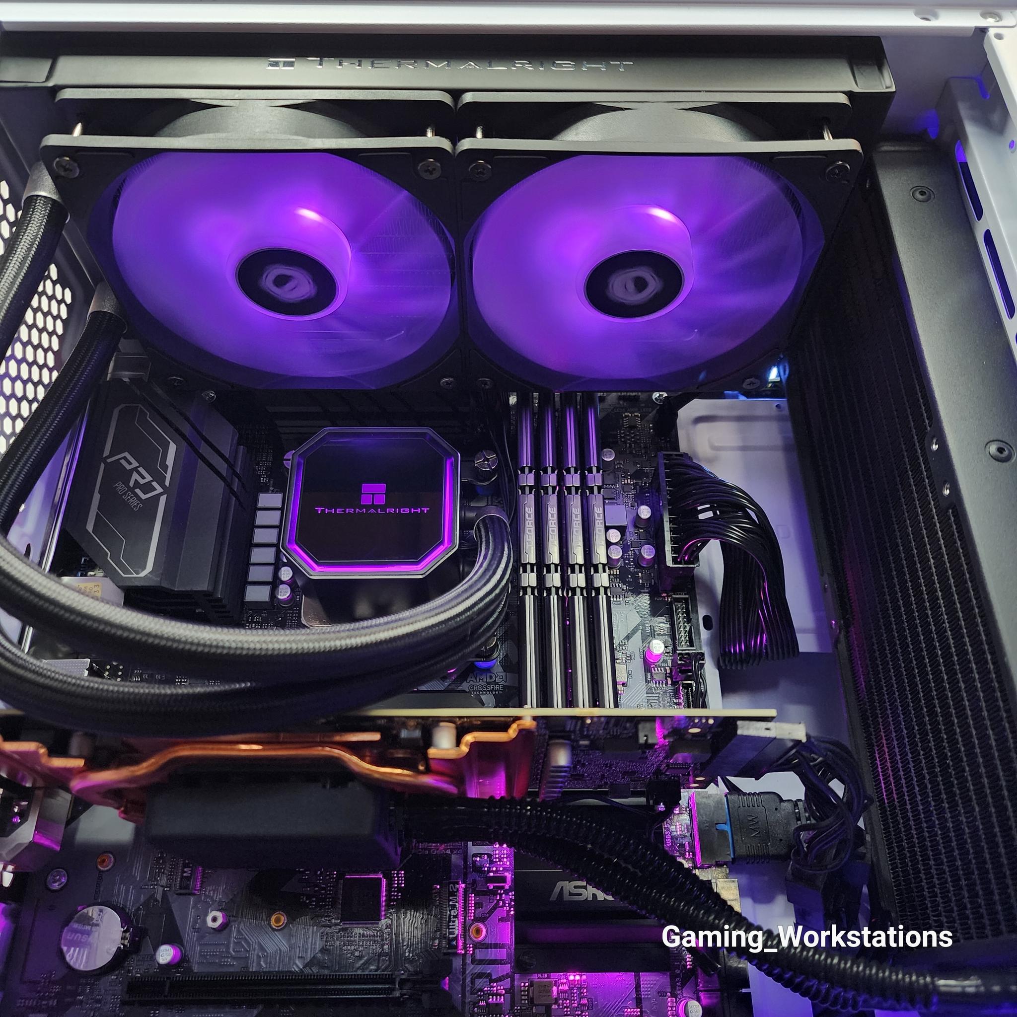 💜🤍 RTX 3080 // Core i7 12700 KF // 32GB 3200MHz // 2TB NVMe Gen 3 // CPU&GPU Liquid Cooled!