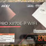 NEW MSI X870E-P PRO WIFI AMD AM5 ATX Motherboard