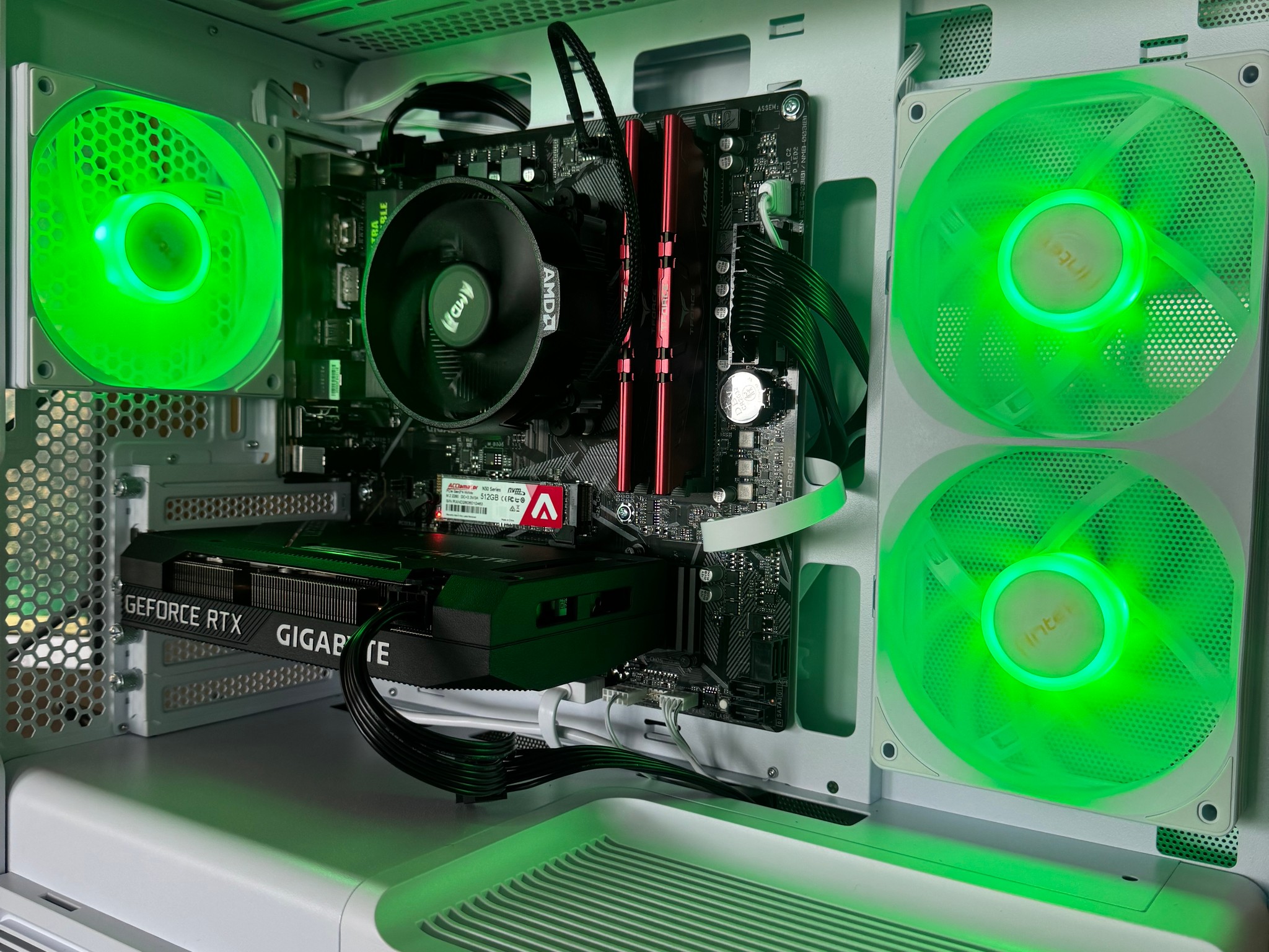 🎮 All-White RGB Gaming PC | RTX 3060 | Ryzen 5 5500 | 16GB | 512GB SSD