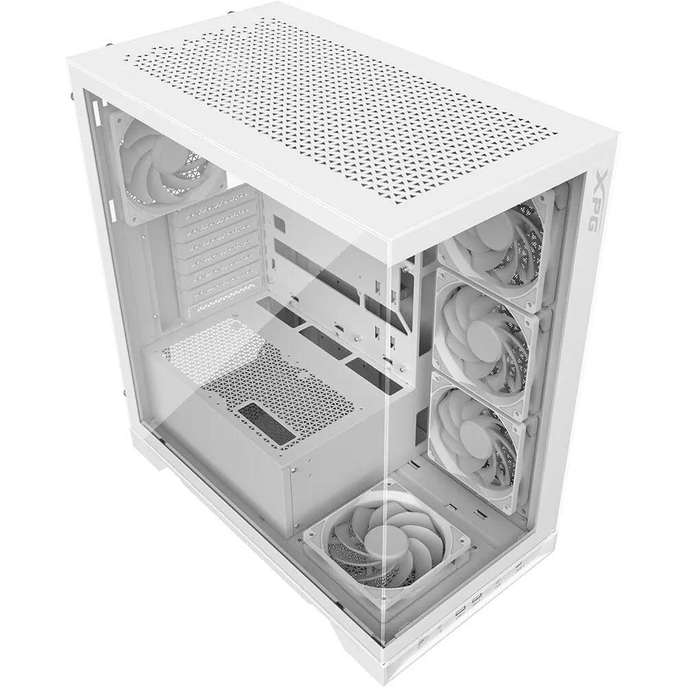 XPG Invader X Mid-Tower Gaming Case With 5 ARGB Fans White