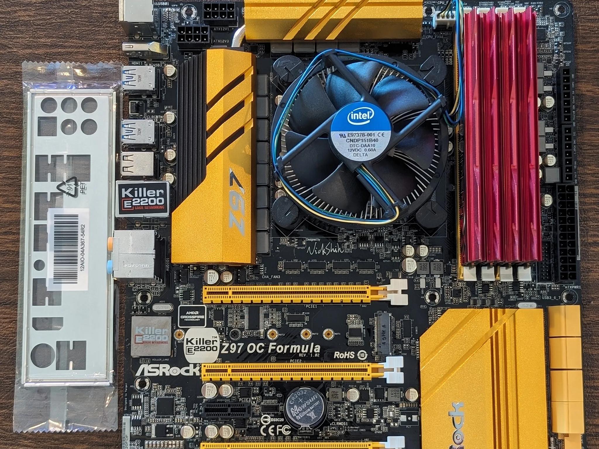 Combo: Asrock Z97 OC Formula Motherboard w/ Intel 5775C CPU and 32gb G.Skill 2800mhz