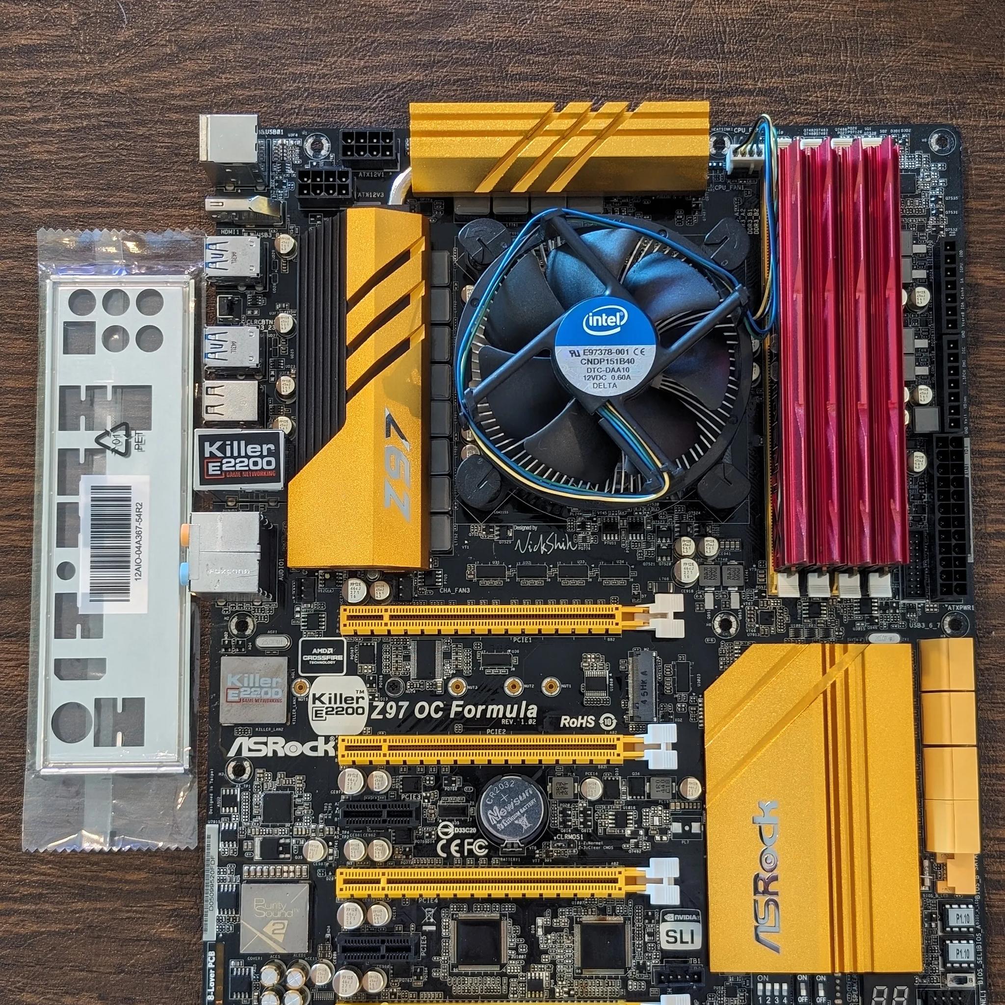 Combo: Asrock Z97 OC Formula Motherboard w/ Intel 5775C CPU and 32gb G.Skill 2800mhz