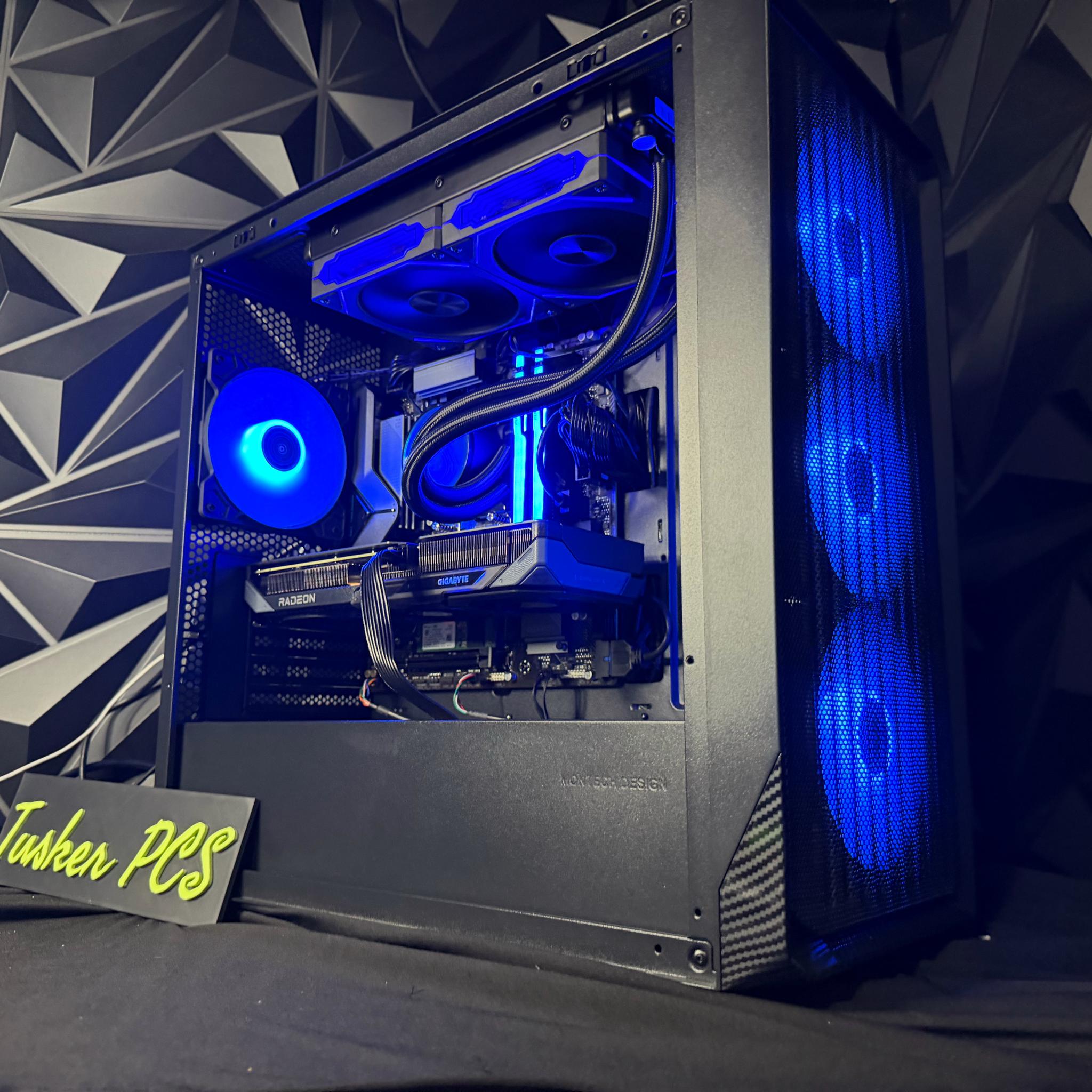 ⛈️🖤 DARK & STORMY 🖤⛈️ Ryzen 5 7600X| RX 9060XT| 16 GB RGB DDR5| 1.25 TB NVMe| 650W PSU