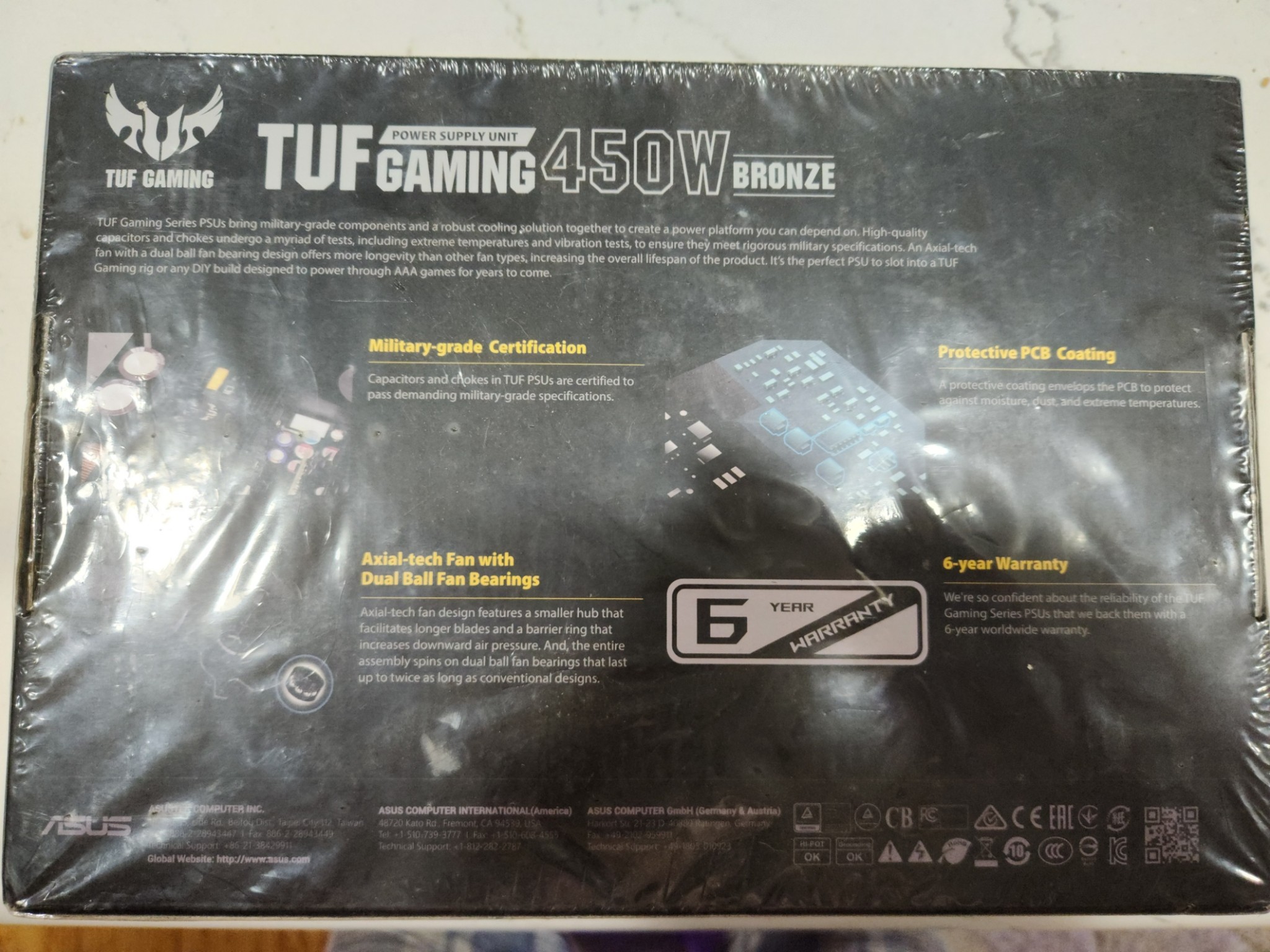 NIB ASUS TUF GAMING 450W BRONZE PSU NEW IN BOX