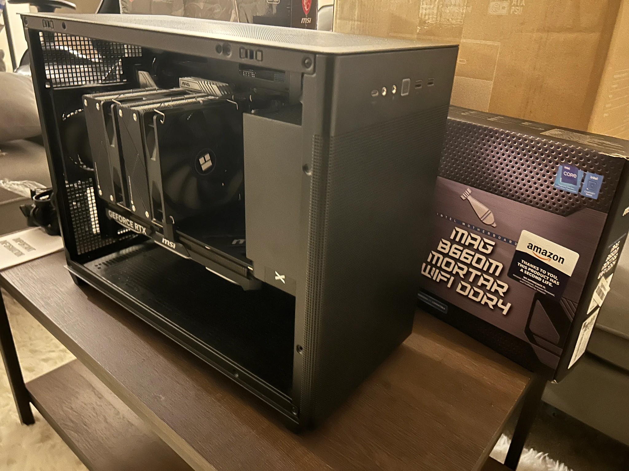 Intel Core i5 13400F, Nvidia MSI RTX 4070 oc, 32GB RAM, 500GB MSI SSD NVMe, Corsair PSU 850W