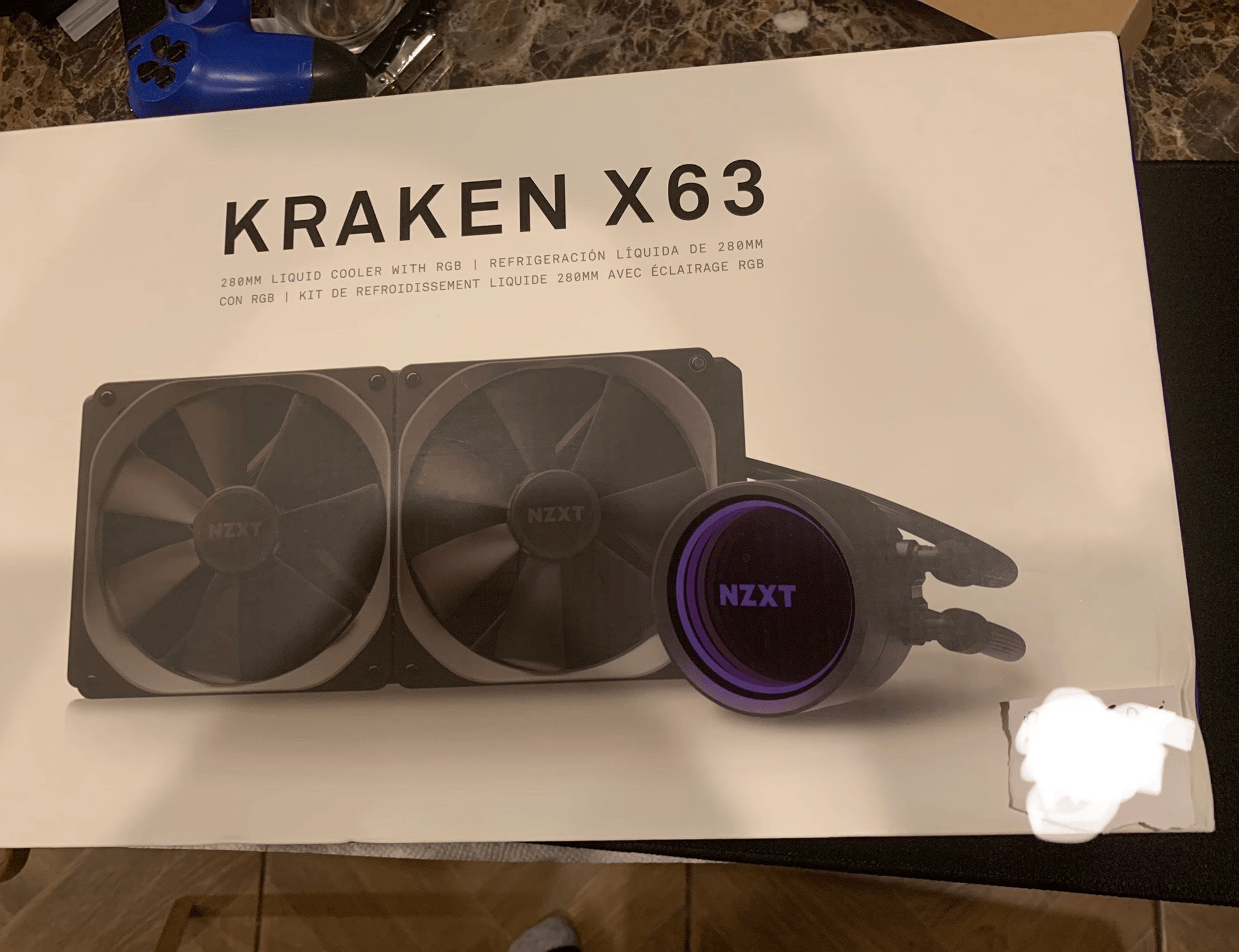 Excellent Condition NZXT Kraken X63 98.17 CFM Liquid CPU Cooler, AIO