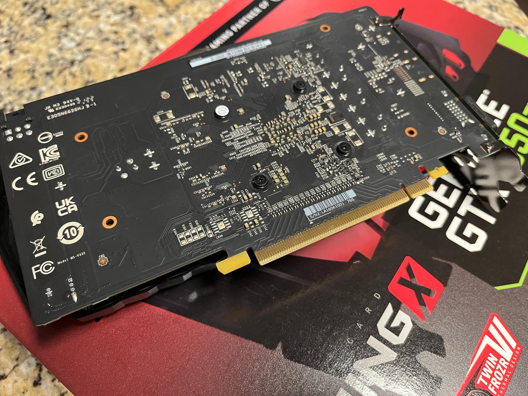 MSI GTX 1050 TI Gaming X