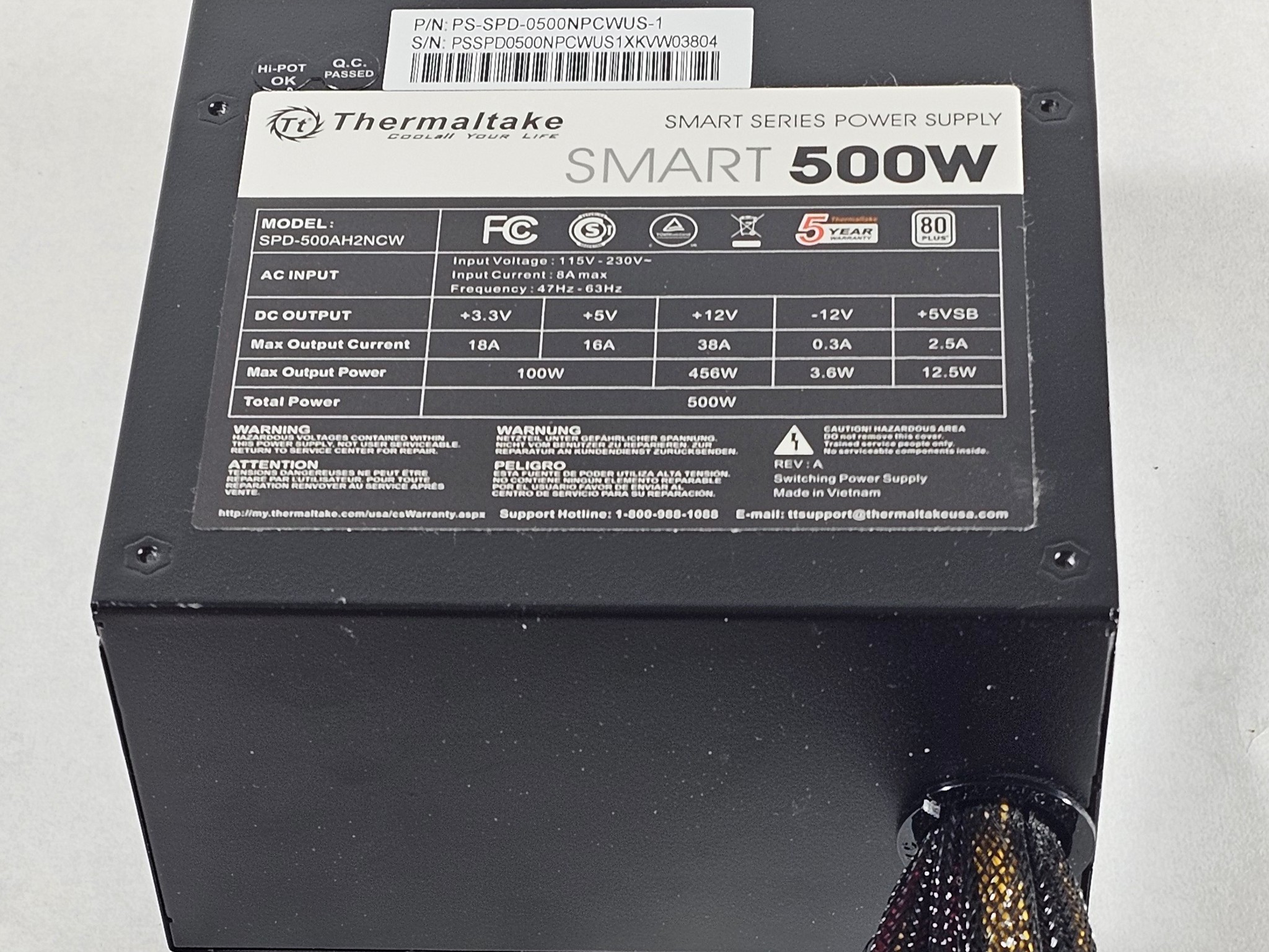 Thermaltake Smart Series 500W Power Supply