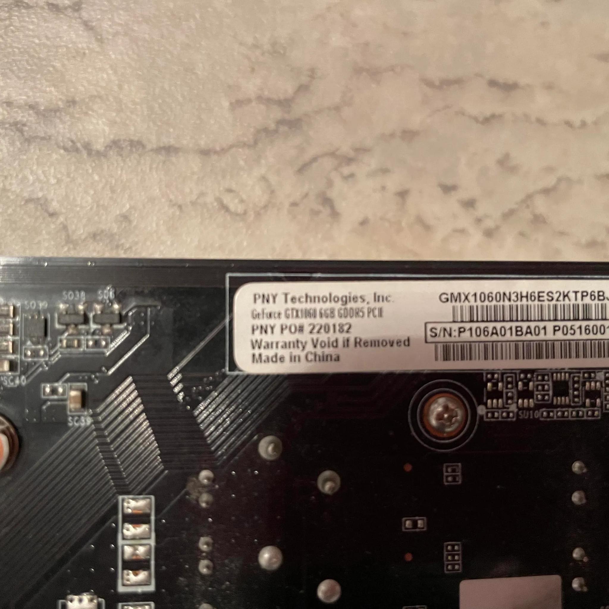 PNY GTX 1060 6GB
