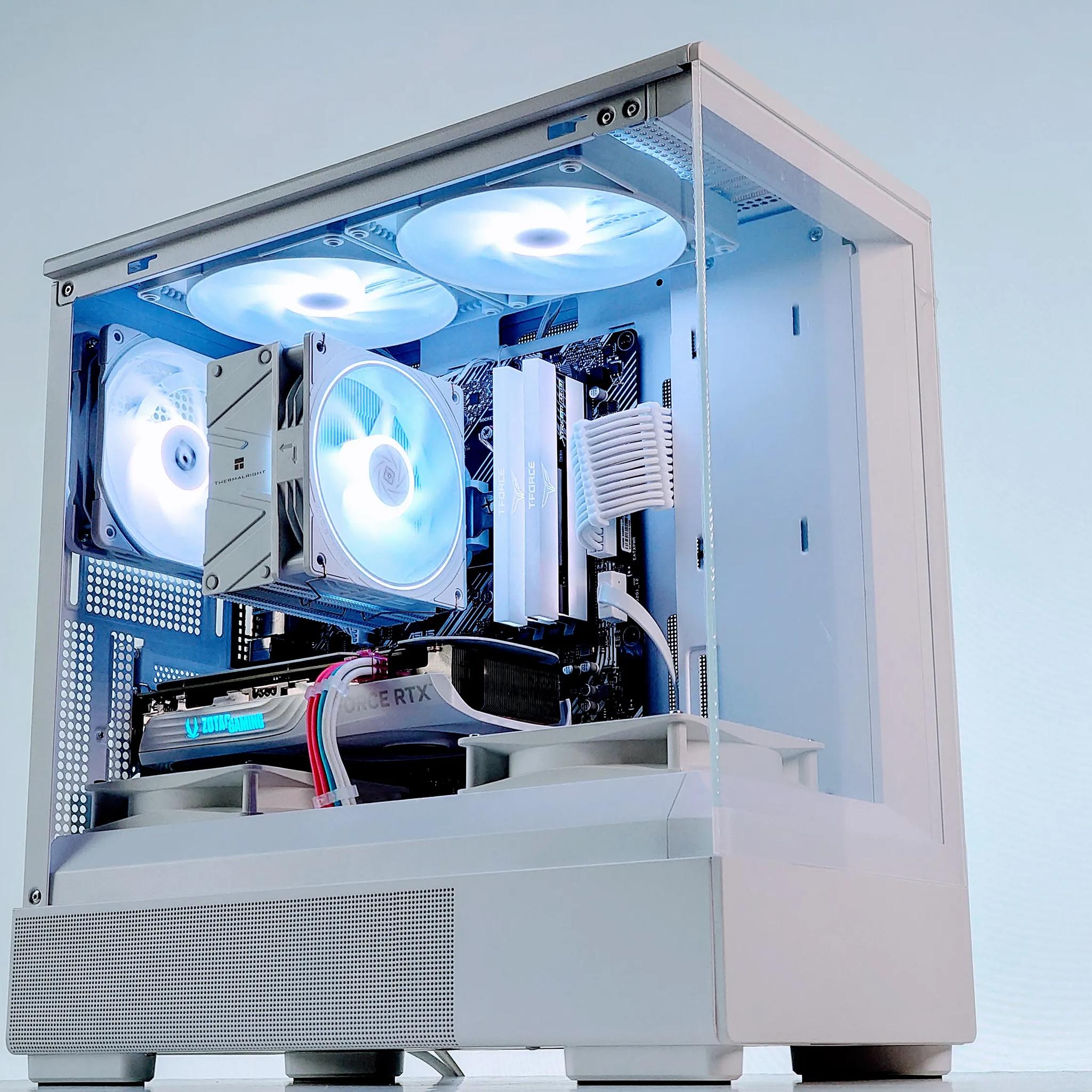 🩷🩵🤍Zen-Oh👑Gaming PC🪐Nvidia RTX 4070 12GB🪐AMD Ryzen 5 5600🪐32GB DDR4🪐 1TB SSD
