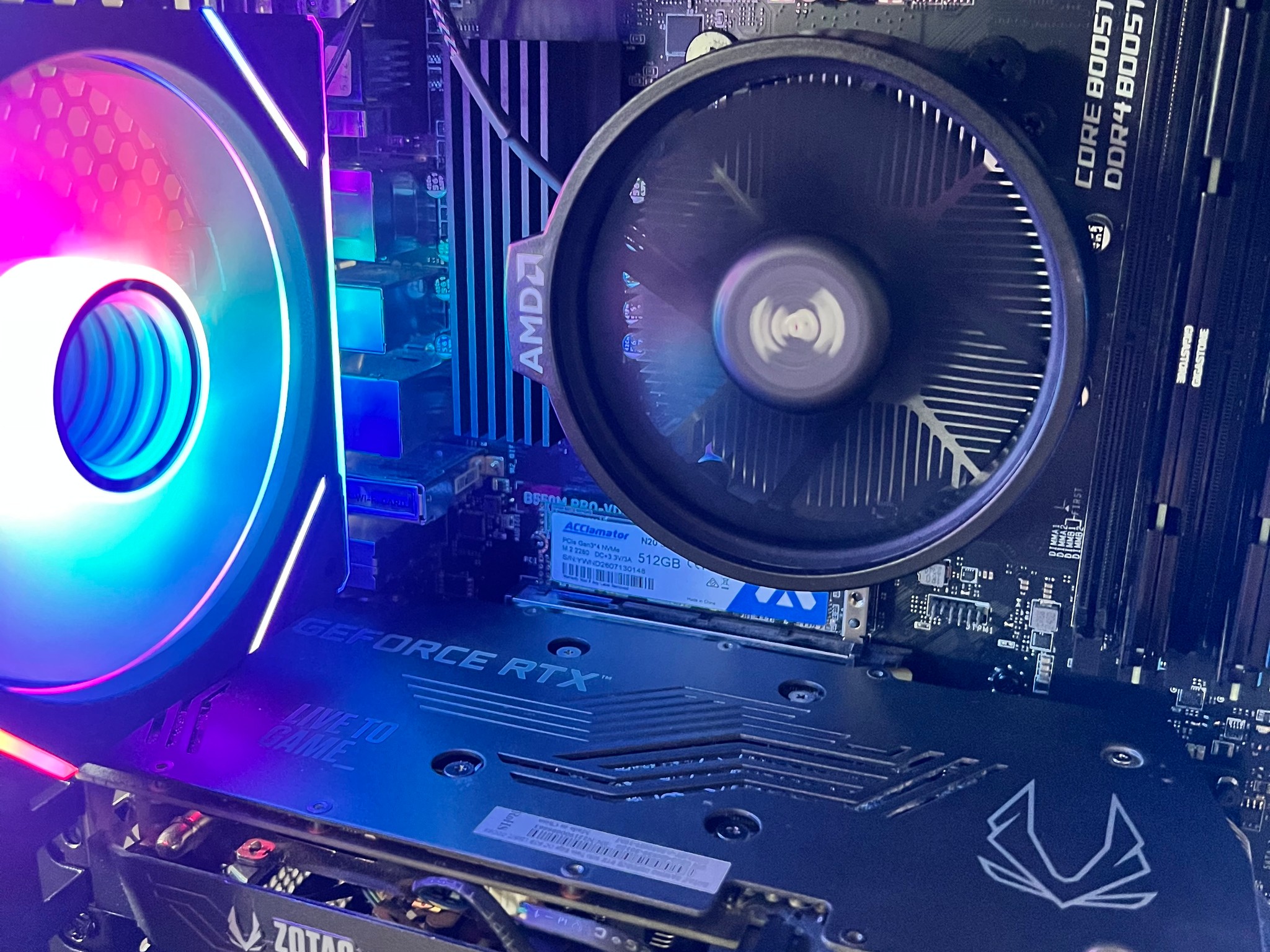 GeForce RTX 3050 8GB Custom Gaming PC - Ryzen 5 5500