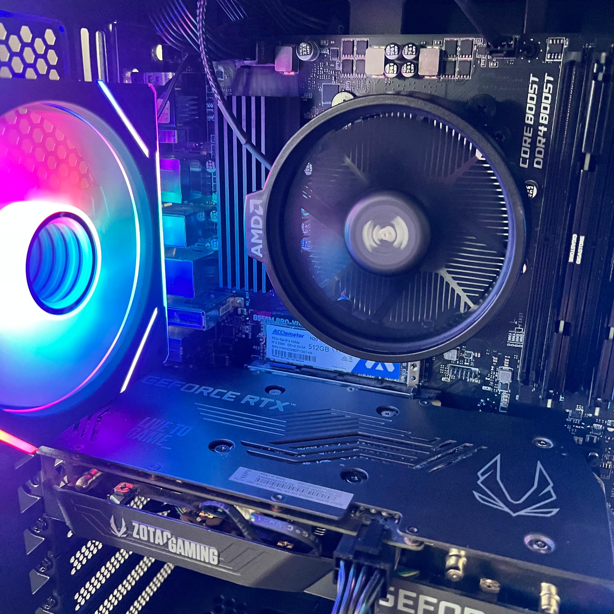 GeForce RTX 3050 8GB Custom Gaming PC - Ryzen 5 5500